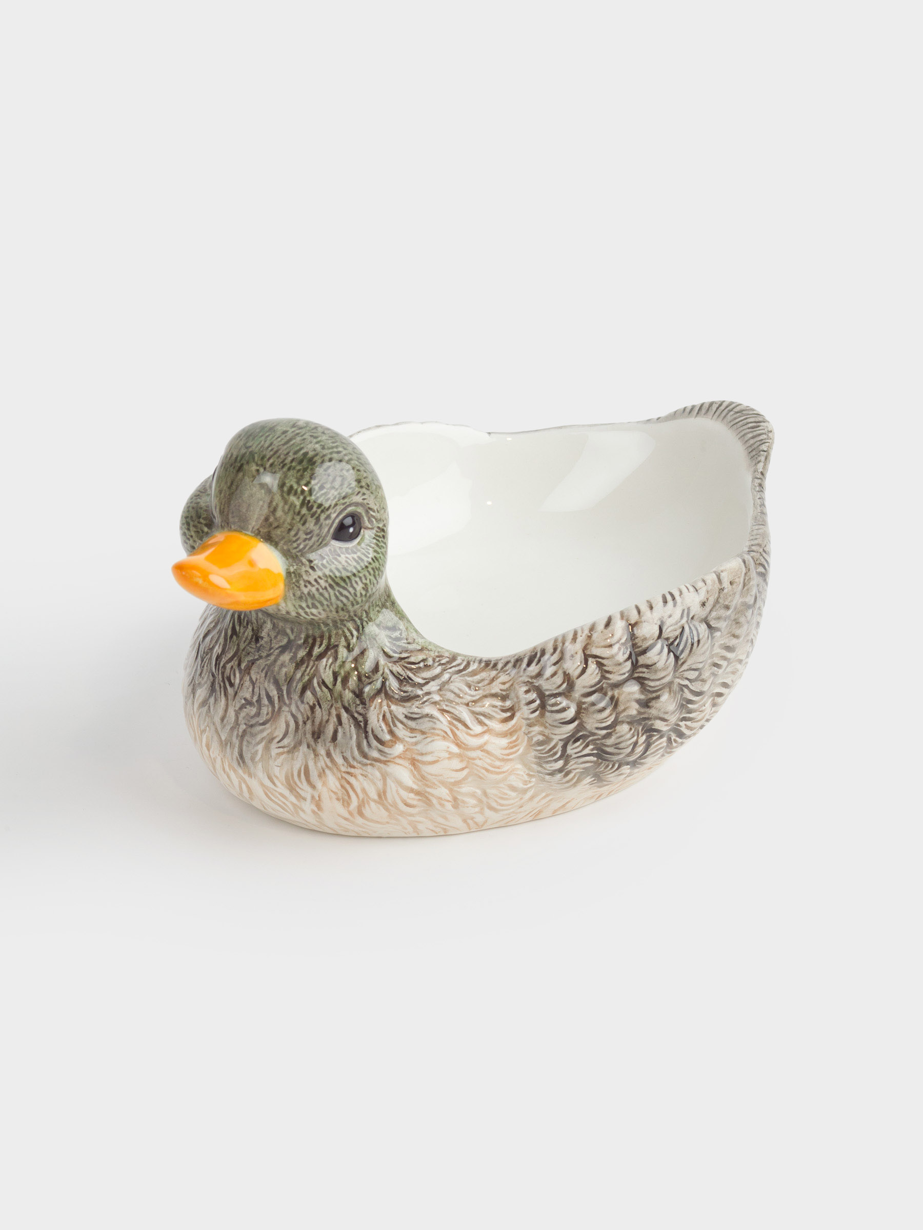 Блюдо глубокое, 23х12 см, керамика, Утка, Duck, image-1