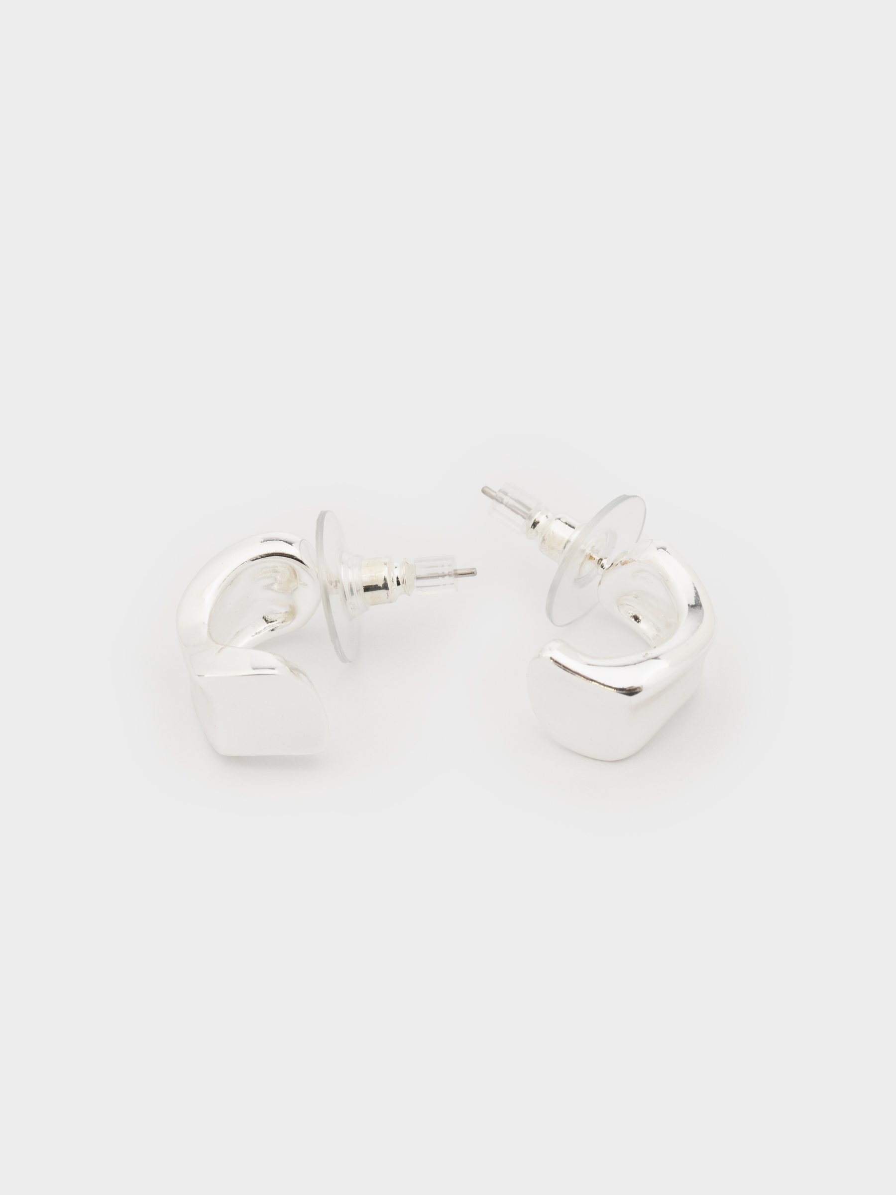 Серьги-пусеты, 1,5 см, 2 шт, металл, серебристые, Jewelry, image-1