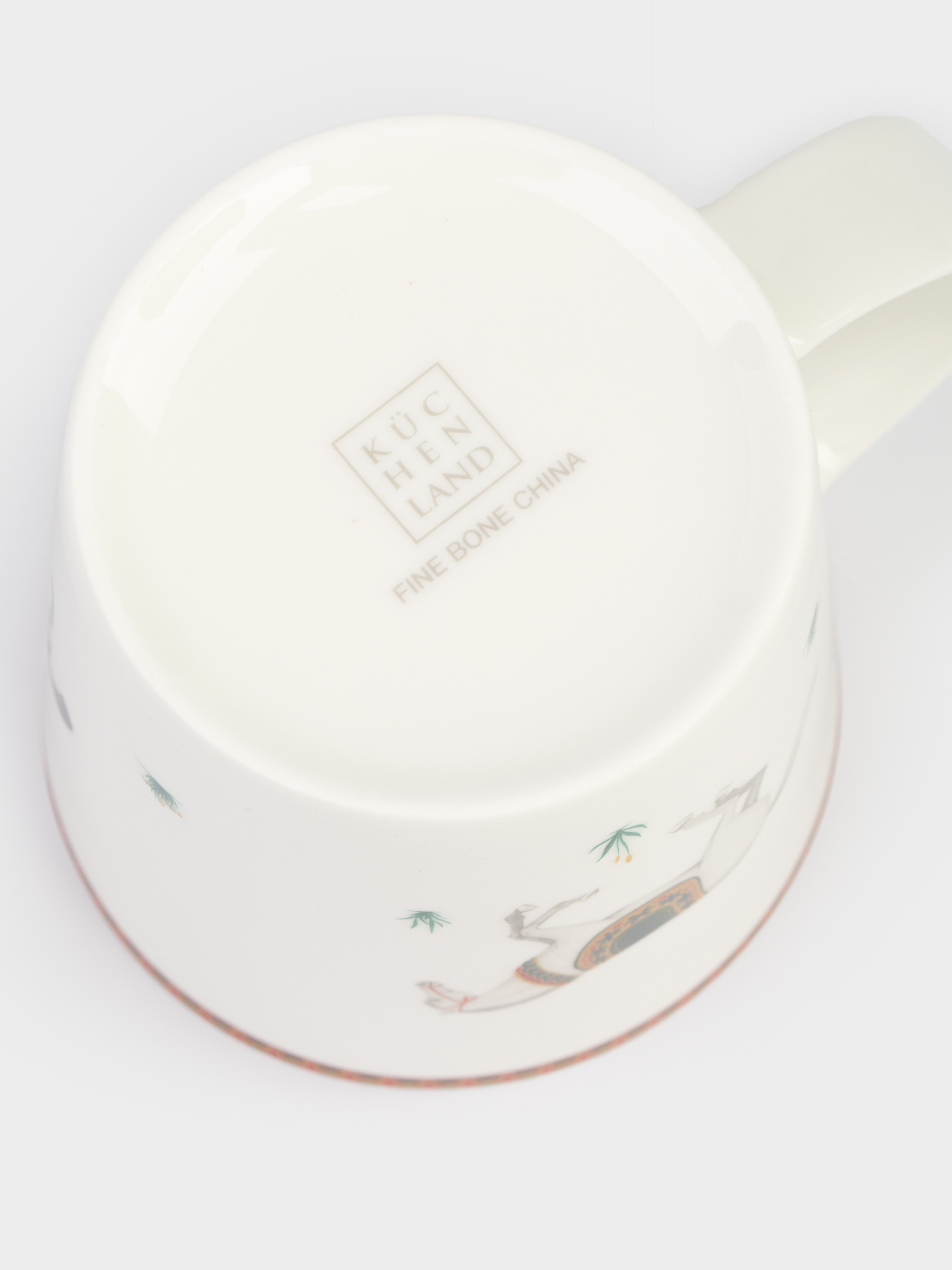 Кружка, 450 мл, фарфор F, белая, Кони, Blue wind, image-3