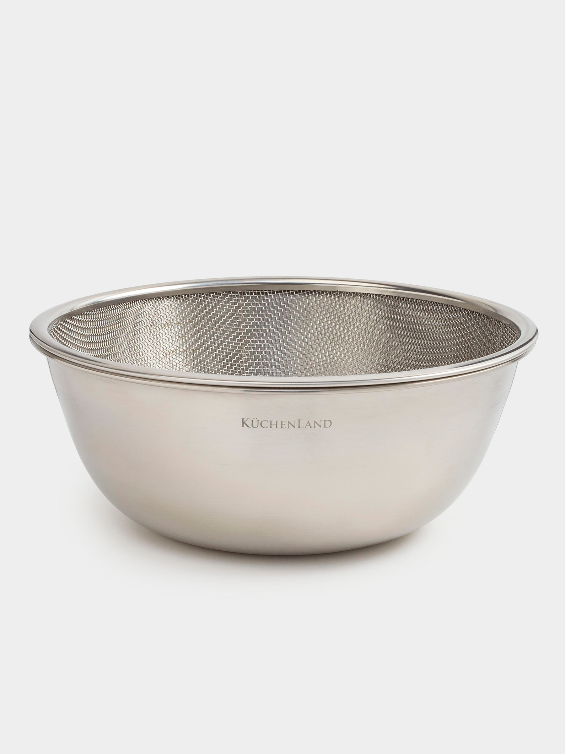 Набор из миски и дуршлага, 22 см, 2 пр, сталь, Classic, image-0