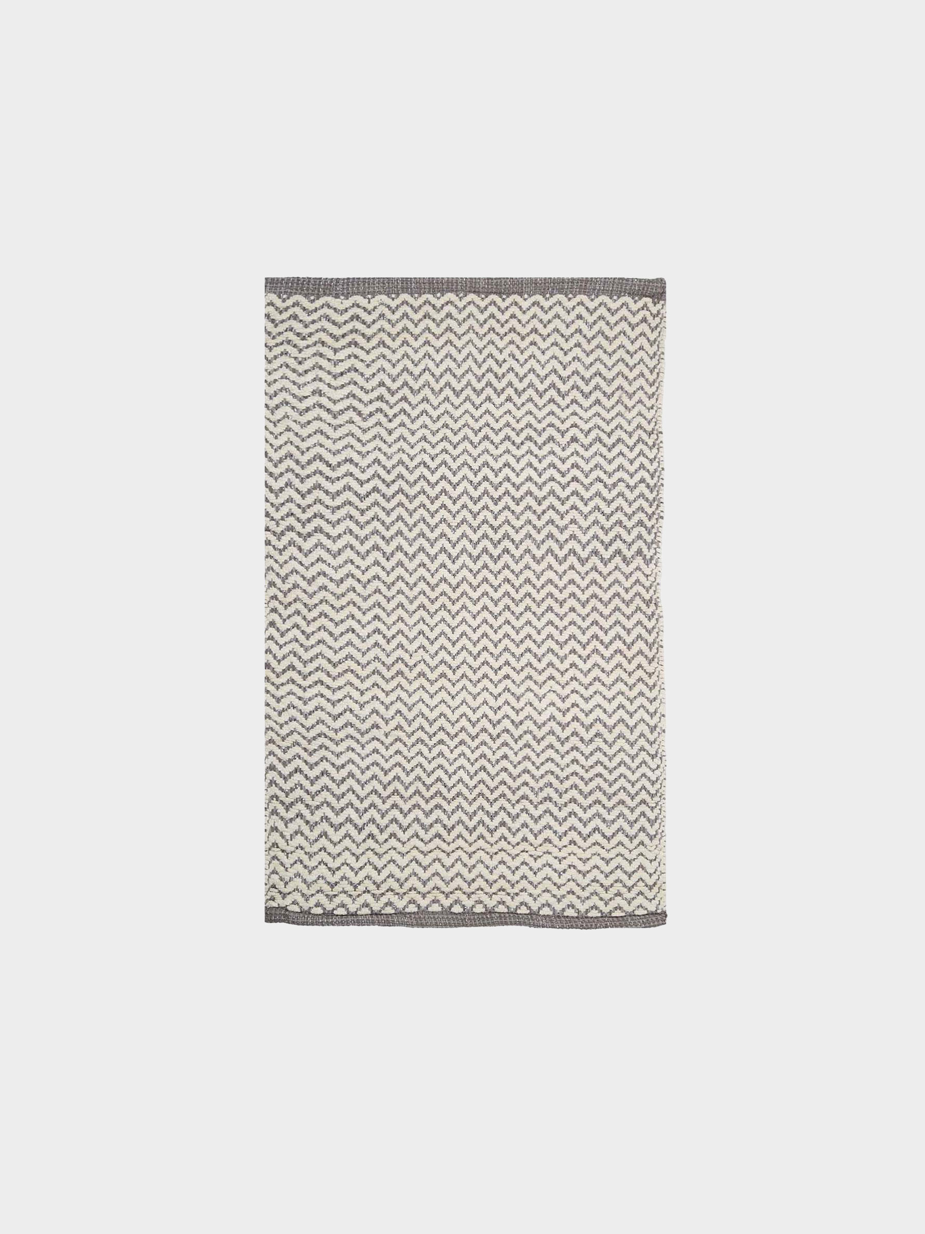 Коврик, 50х80 см, Зигзаги с люрексом, Shiny threads