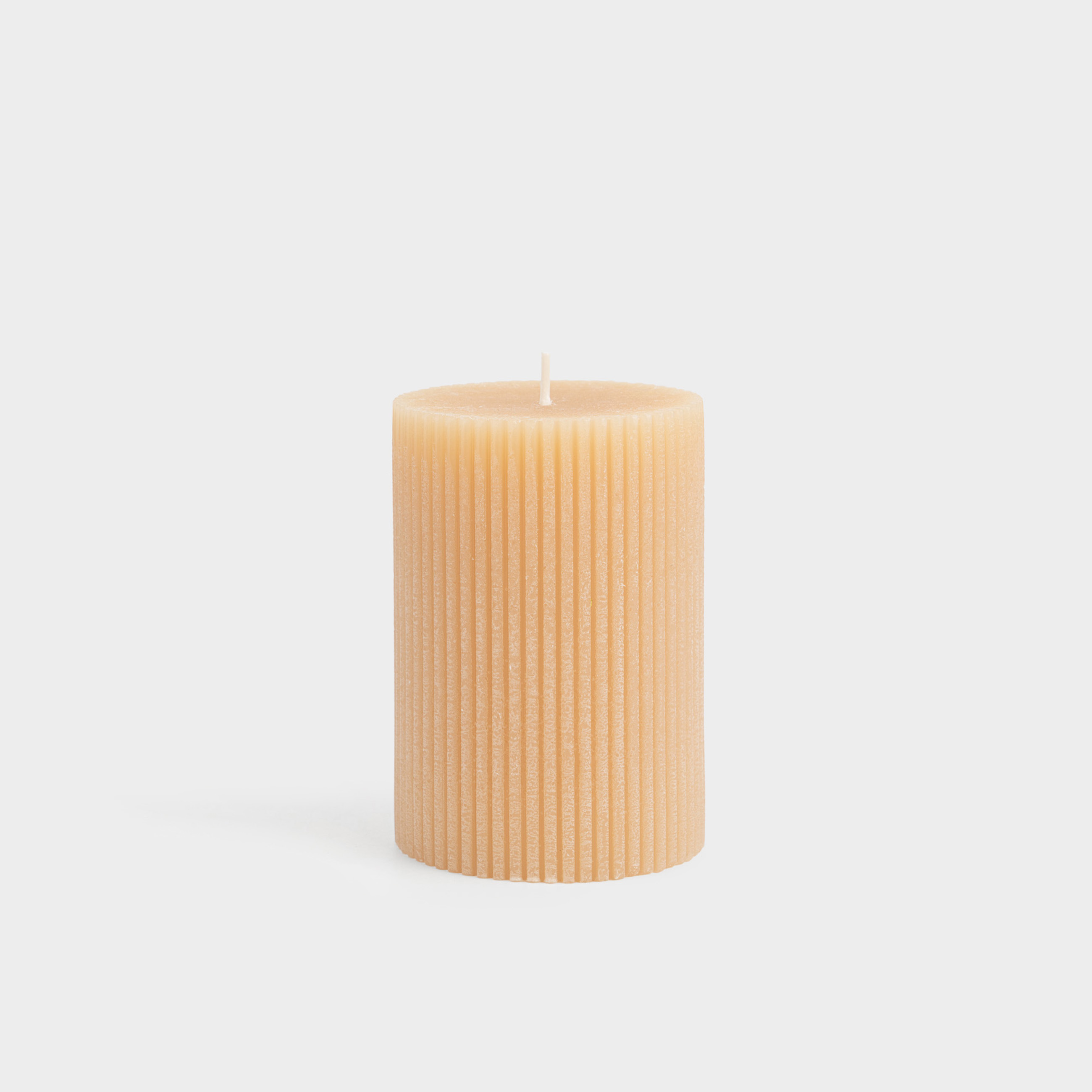Свеча, 7х10 см, цилиндрическая, Ribbed candle