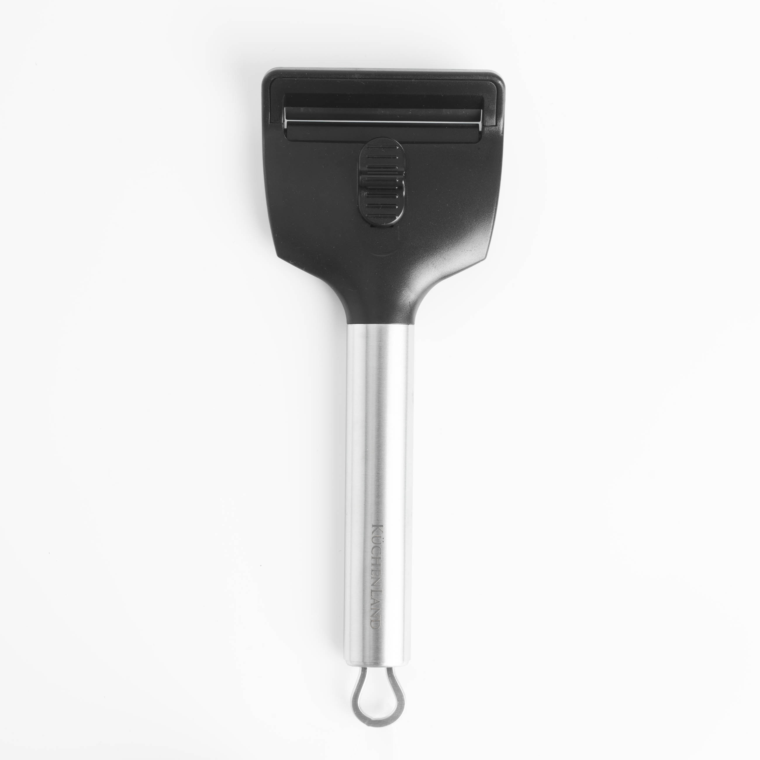 Нож для сыра 22 см с регулятором толщины стальпластик черный Spiro 990₽