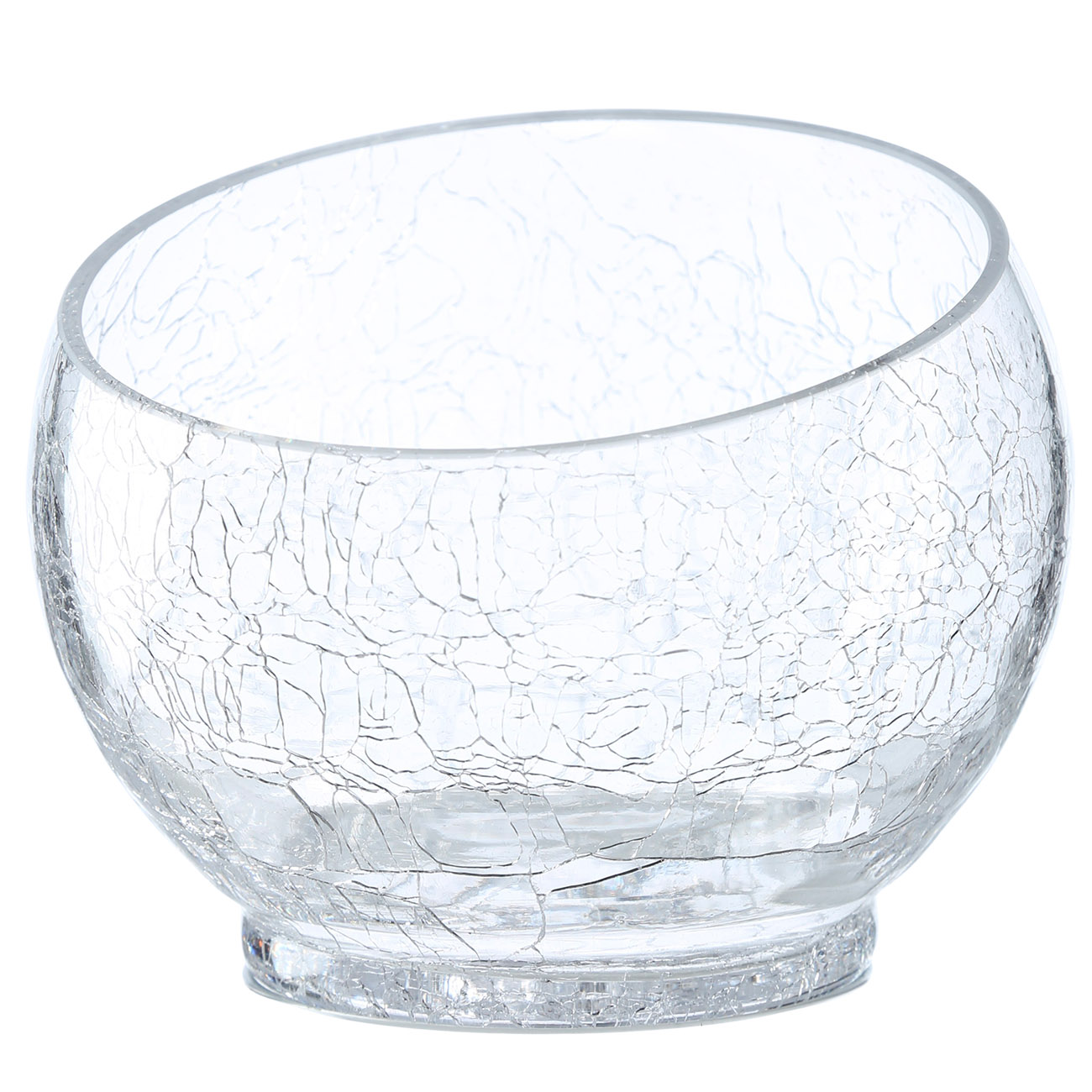 

Конфетница, 18х19 см, стекло, Кракелюр, Ice