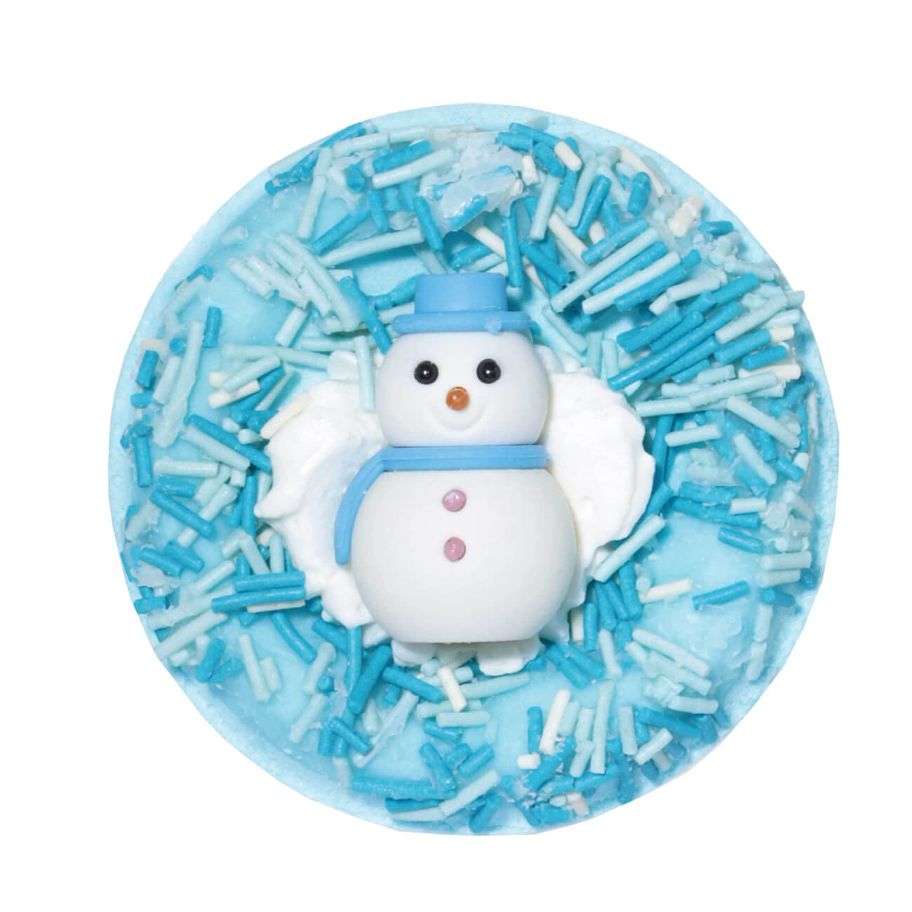 

Бомбочка для ванны, 130 гр, с игрушкой, Ежевика и ваниль, Снеговик, Snowy