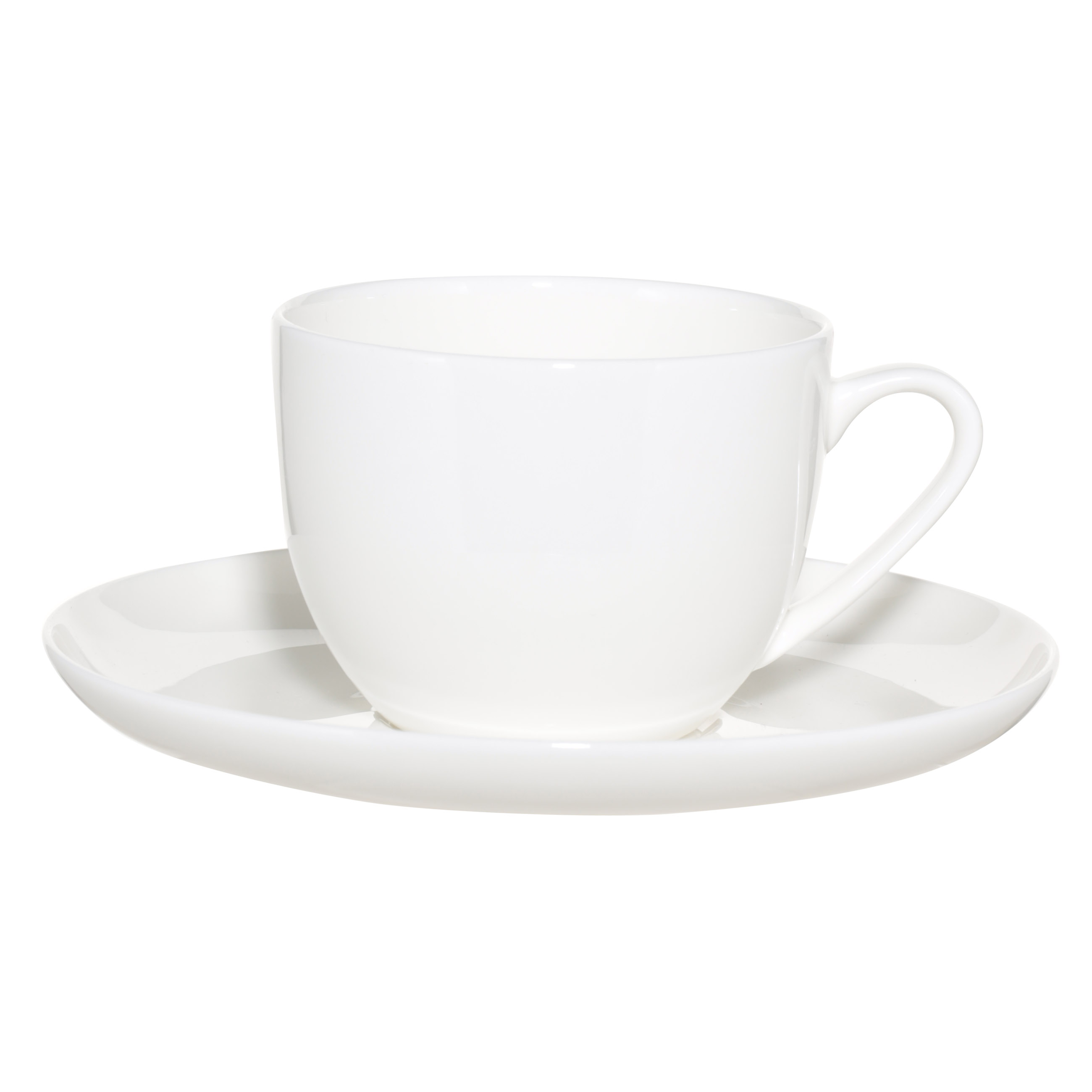 Пара чайная, 6 перс, 12 пр, 250 мл, фарфор F, белая, Ideal white изображение № 2