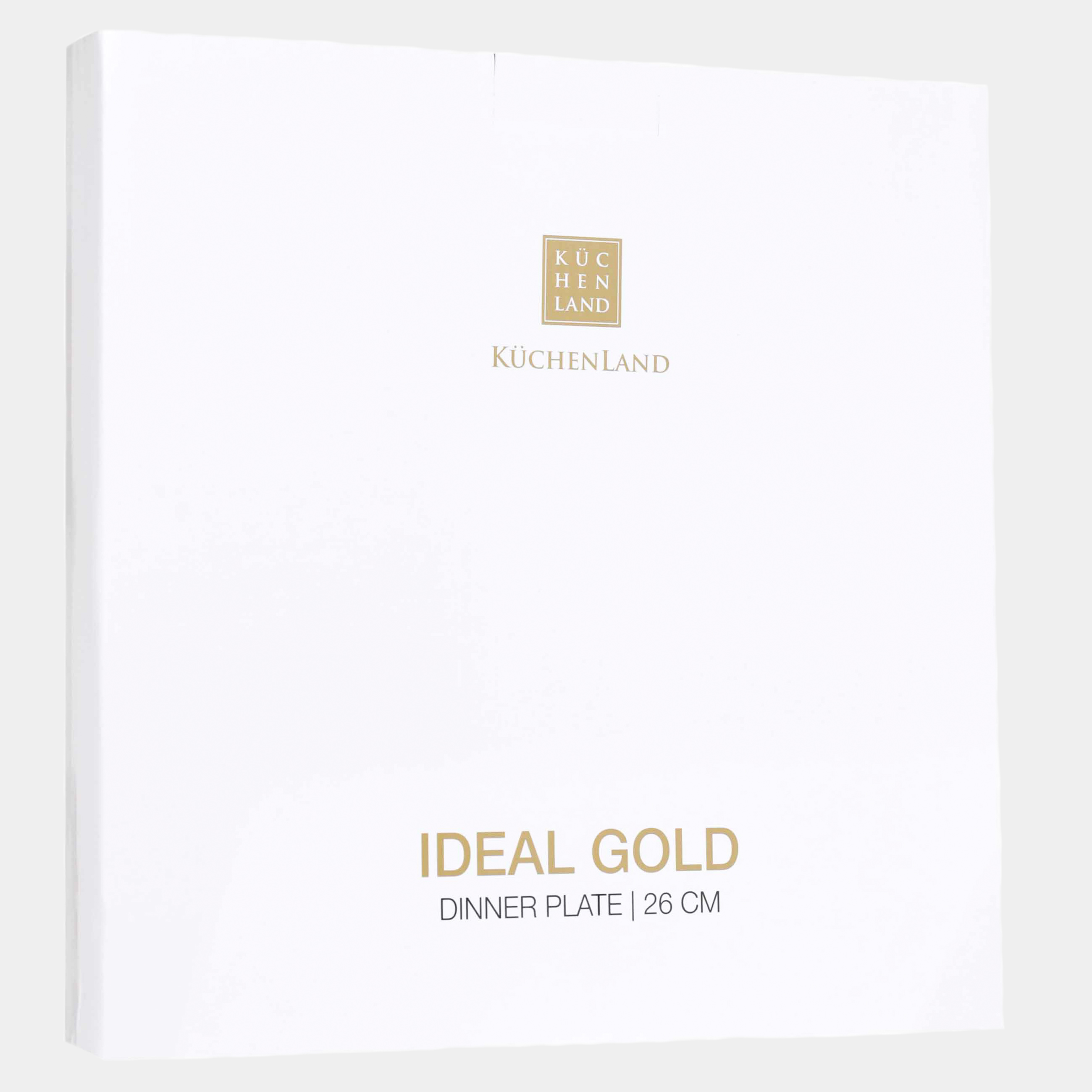 Тарелка обеденная, 26 см, фарфор F, белая, Ideal gold изображение № 5