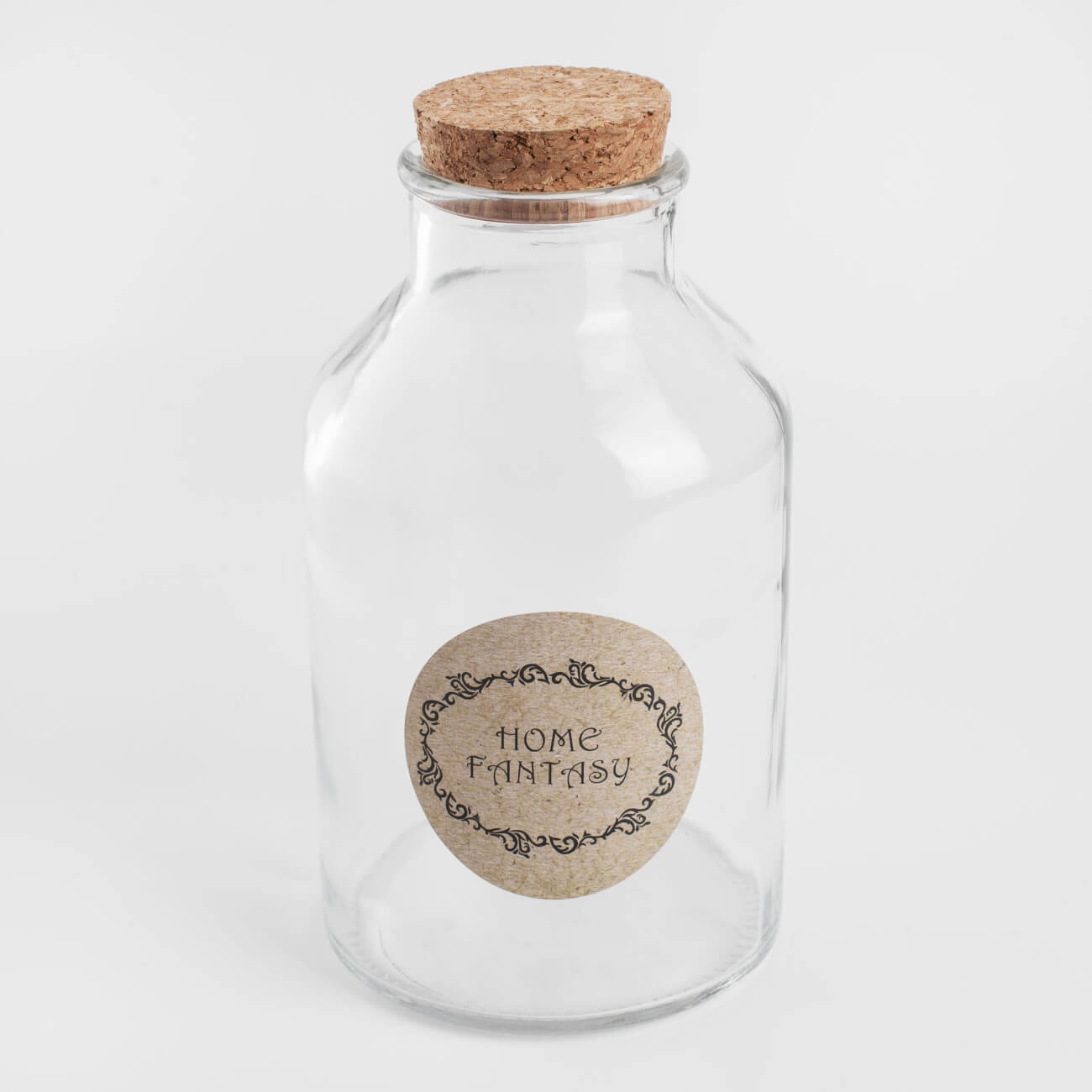 

Банка для сыпучих продуктов, 750 мл, стекло/пробка, Clear cork