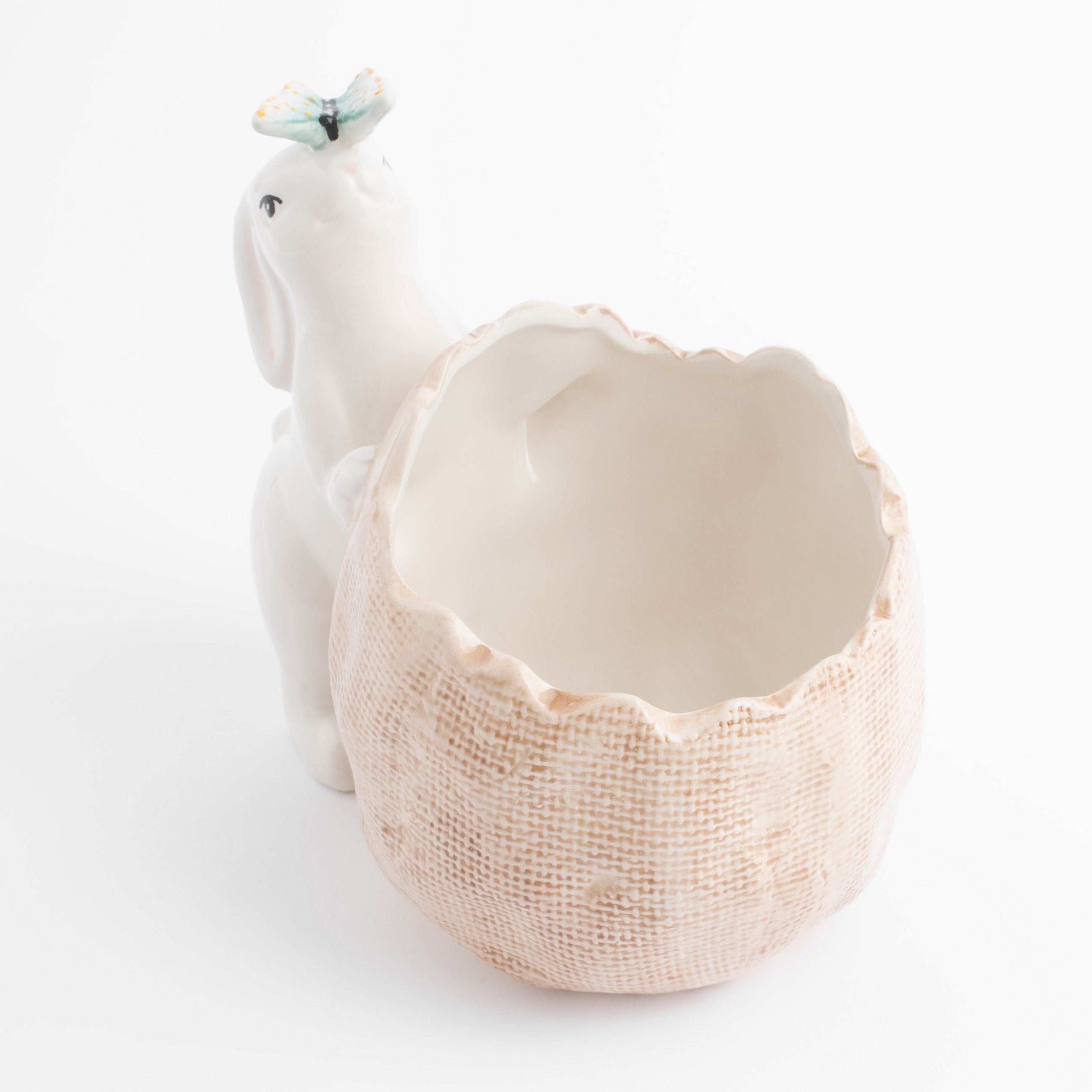 Конфетница, 19х16 см, керамика, Кролик с мешком, Natural Easter изображение № 2