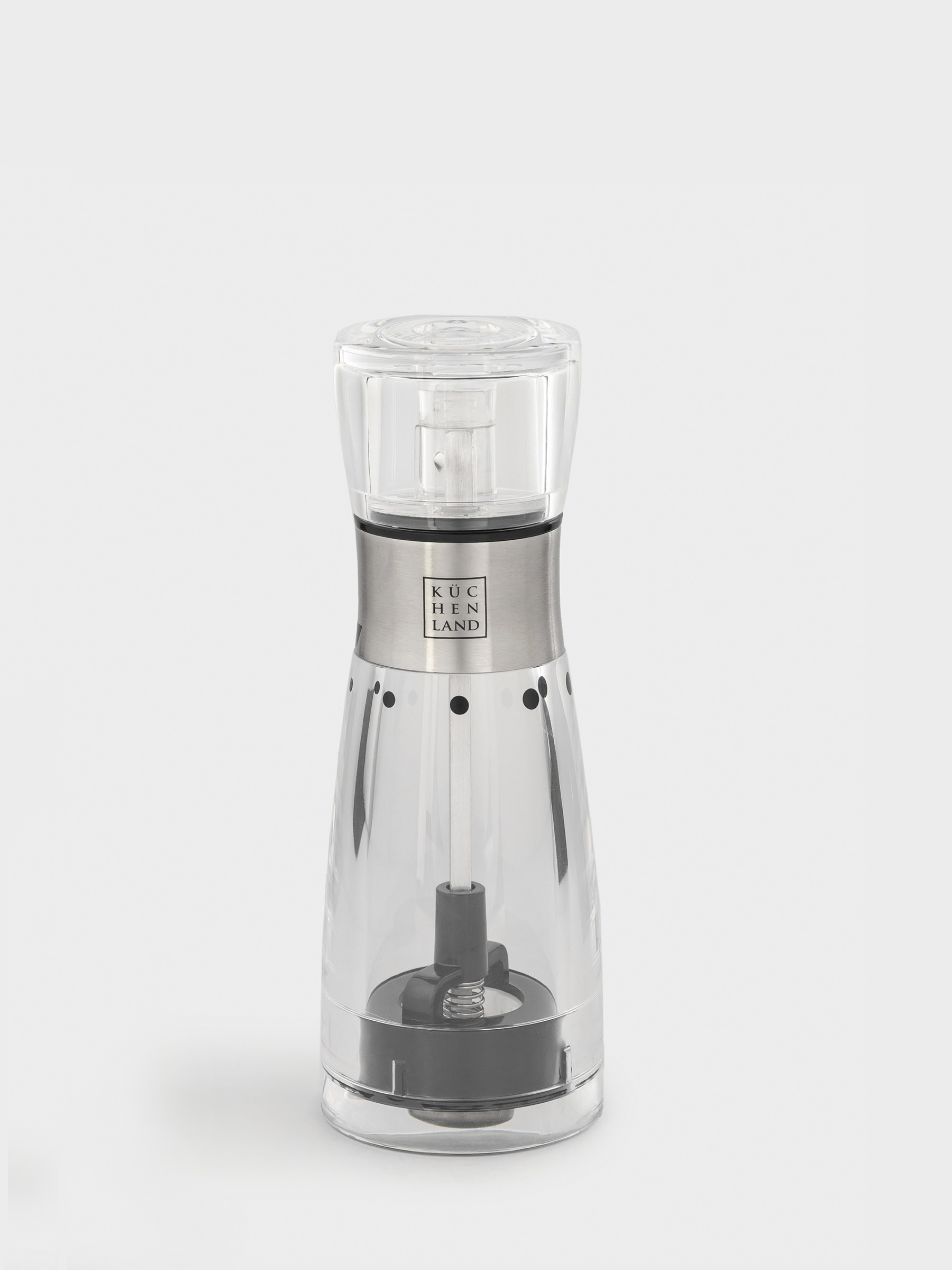 Мельница для специй, 17 см, механическая, акрил, Classic, image-1