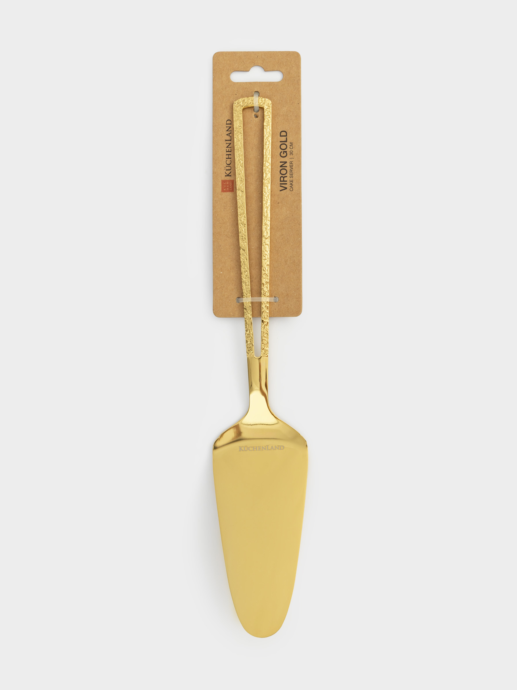 Лопатка для торта, 30 см, сталь, золотистая, Viron gold, image-4