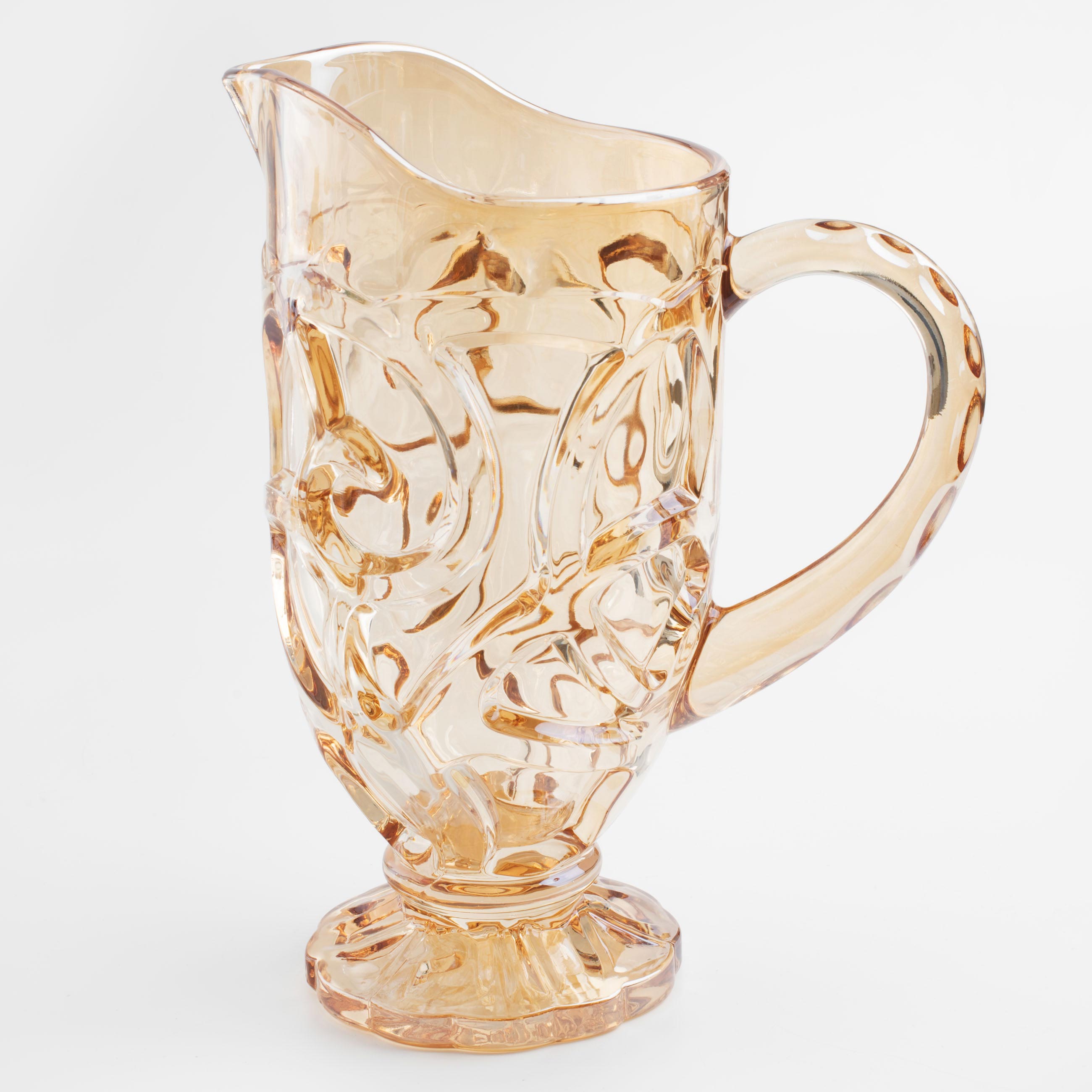 Кувшин 1 л стекло Р янтарный Узоры Gala 2490₽