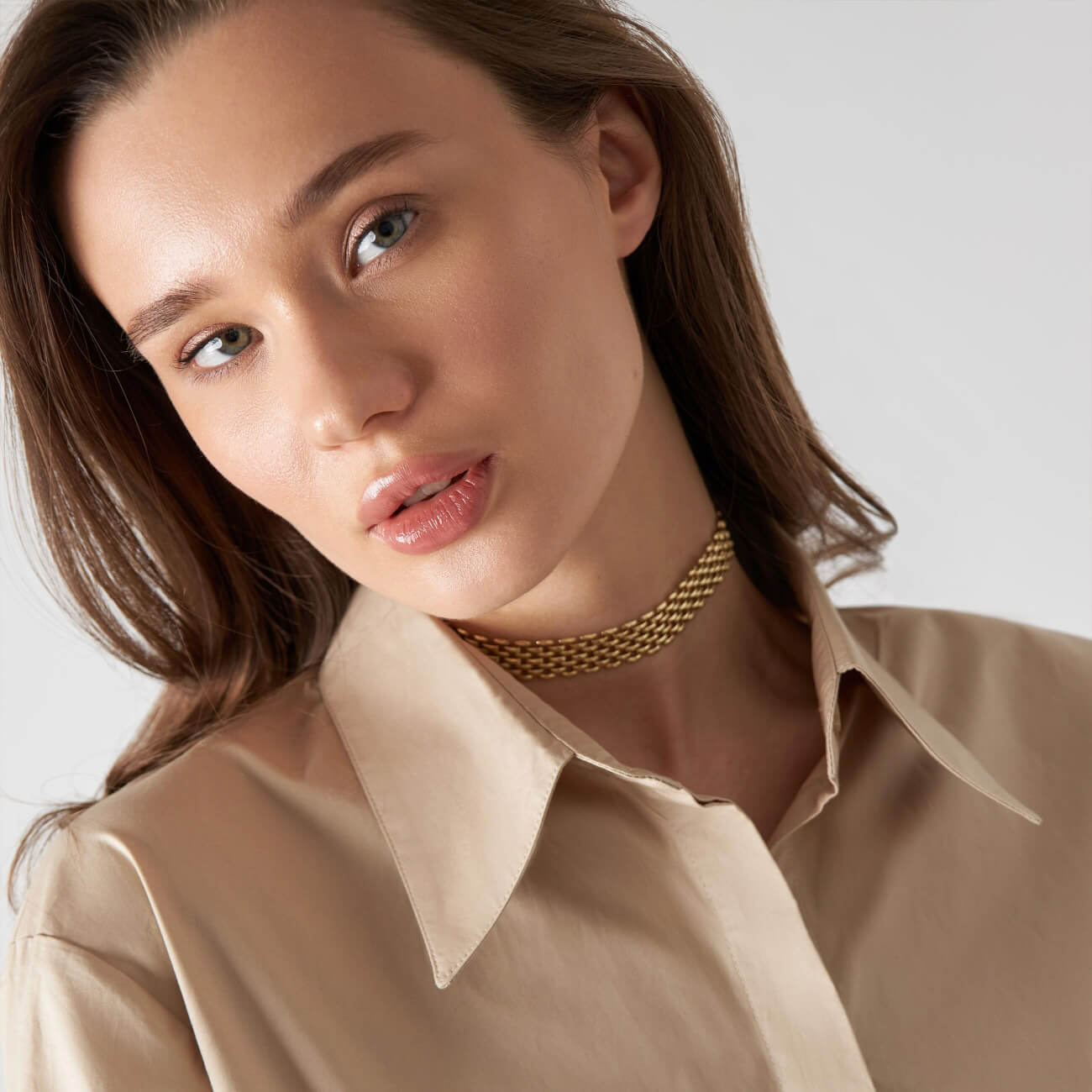 

Цепочка, 43 см, металл, золотистая, Jewelry