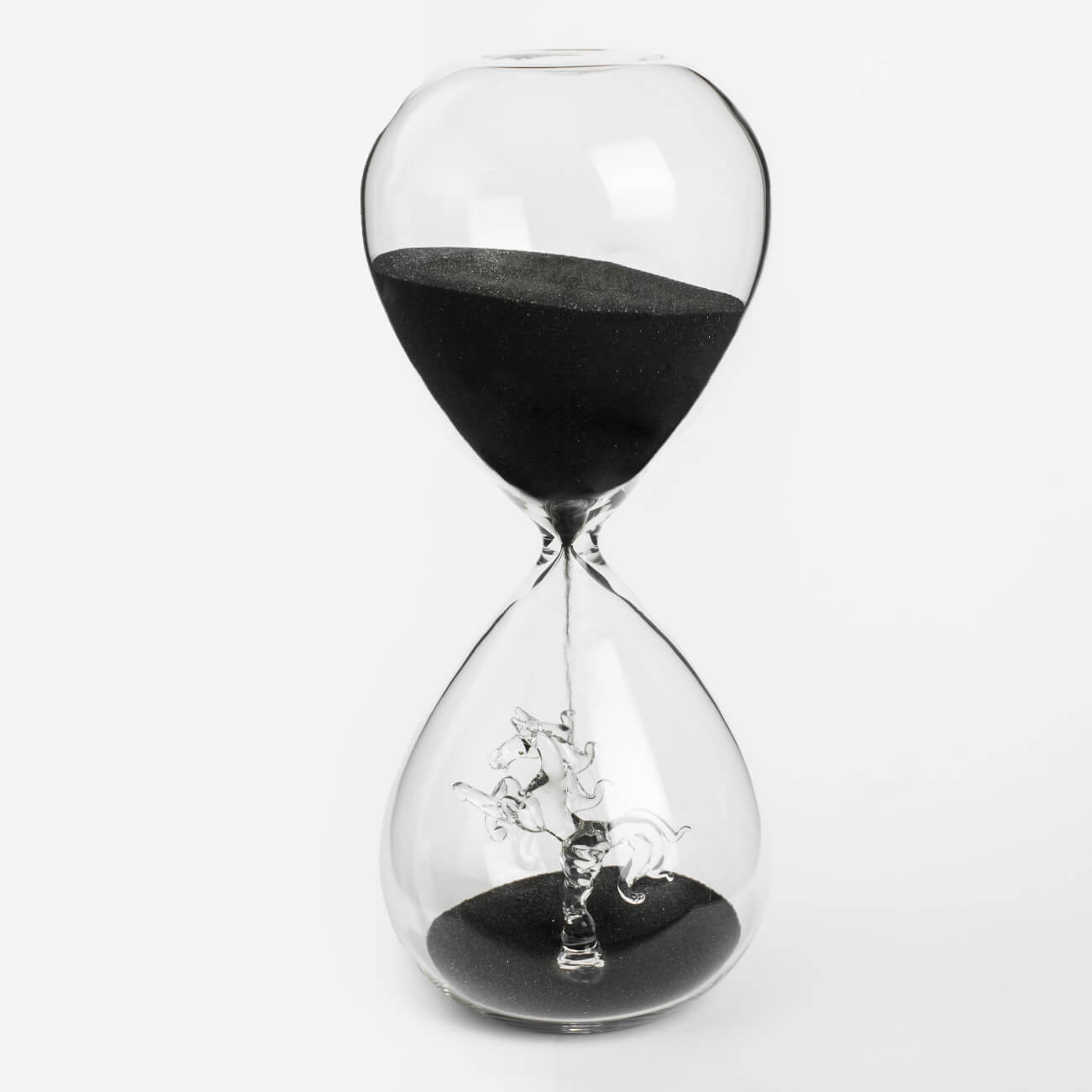 Часы песочные, 20 см, 15 минут, стекло/песок, Лошадь в песке, Sand time изображение № 1