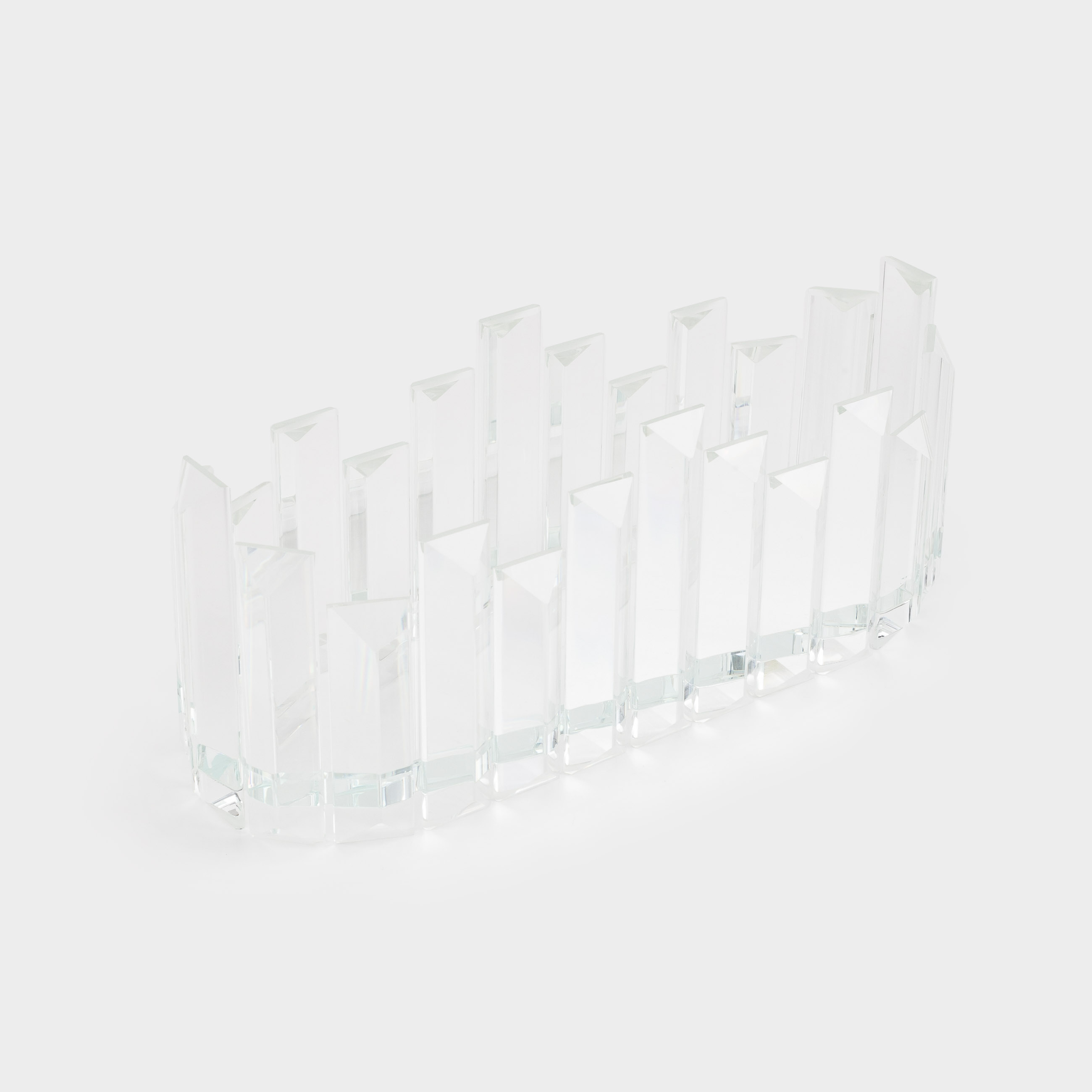 Органайзер для косметики, 25x10 см, кристальное стекло, Lux crystal, image-1