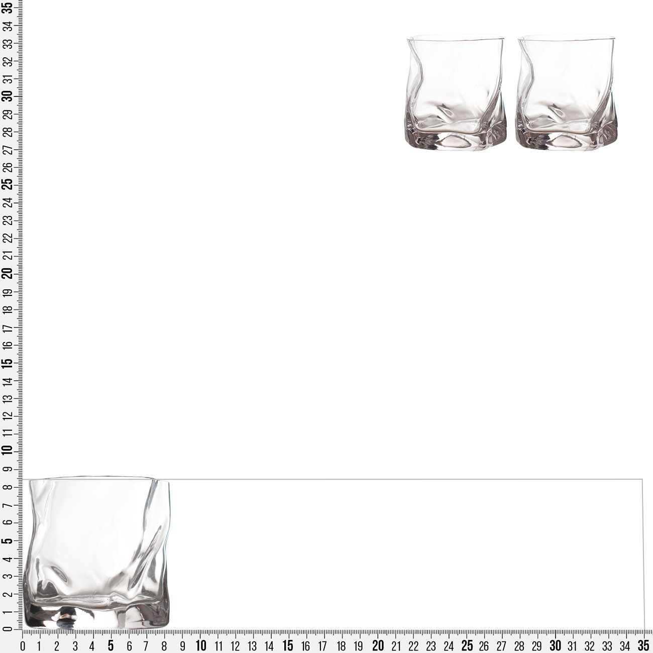 Стакан для виски, 8 см, 245 мл, 2 шт, стекло, Slalom изображение № 3