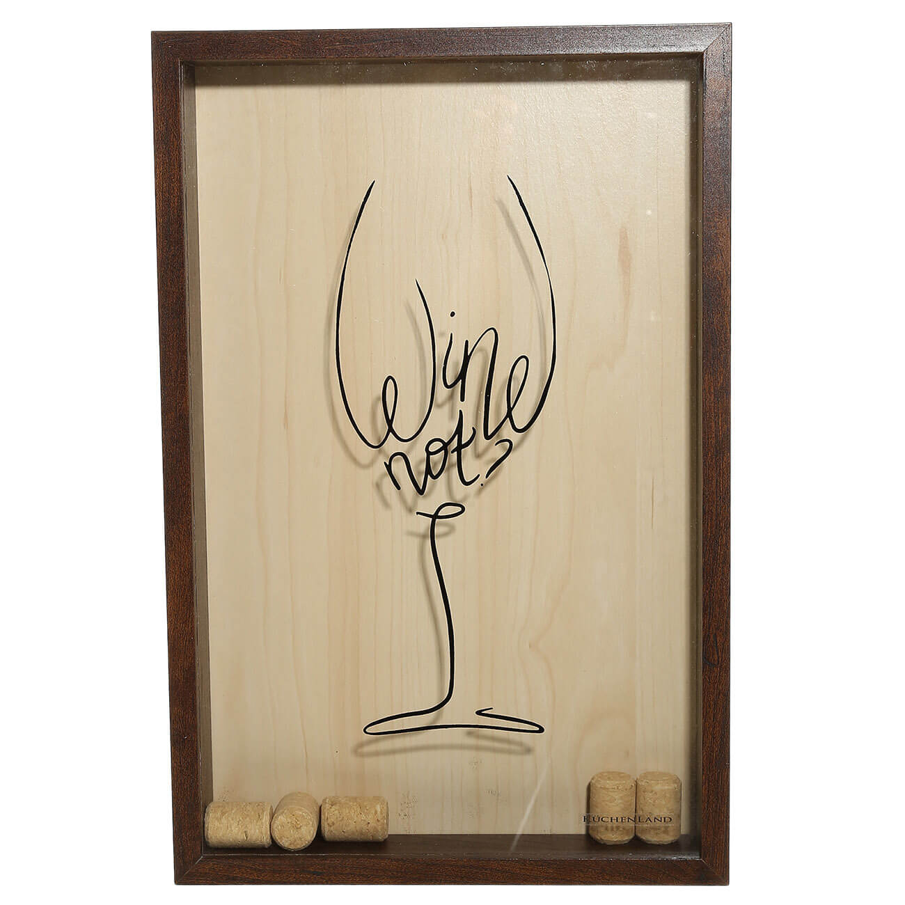 

Копилка для винных пробок, 25х38 см, настенная, дерево/стекло, Wine not