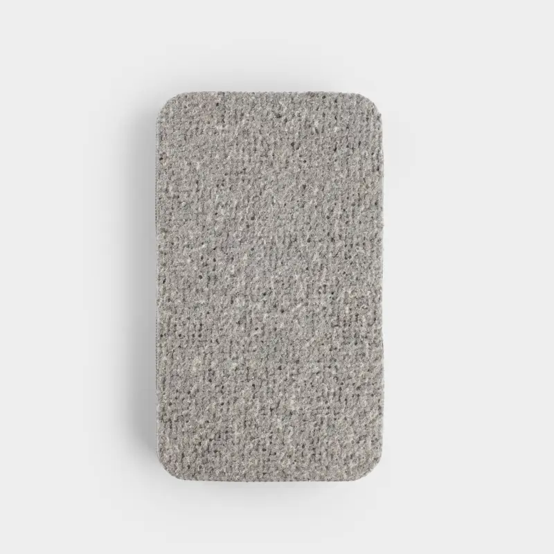 Губка-салфетка для уборки, многослойная, 12x7 см, микрофибра, серая, Clean, image-0