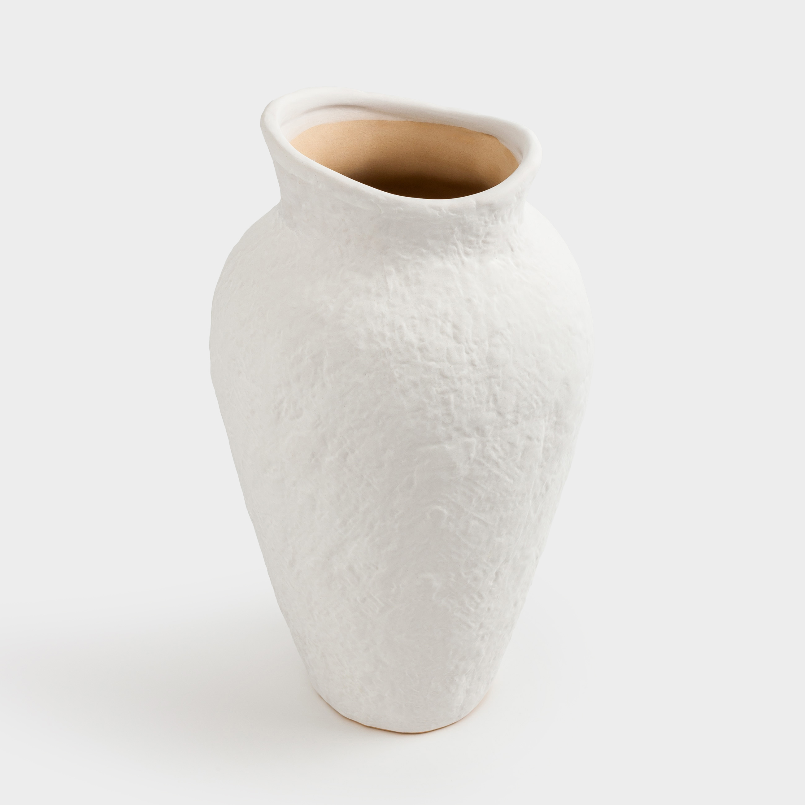 Ваза для цветов, 26 см, декоративная, керамика, белая, Minimalism, image-2