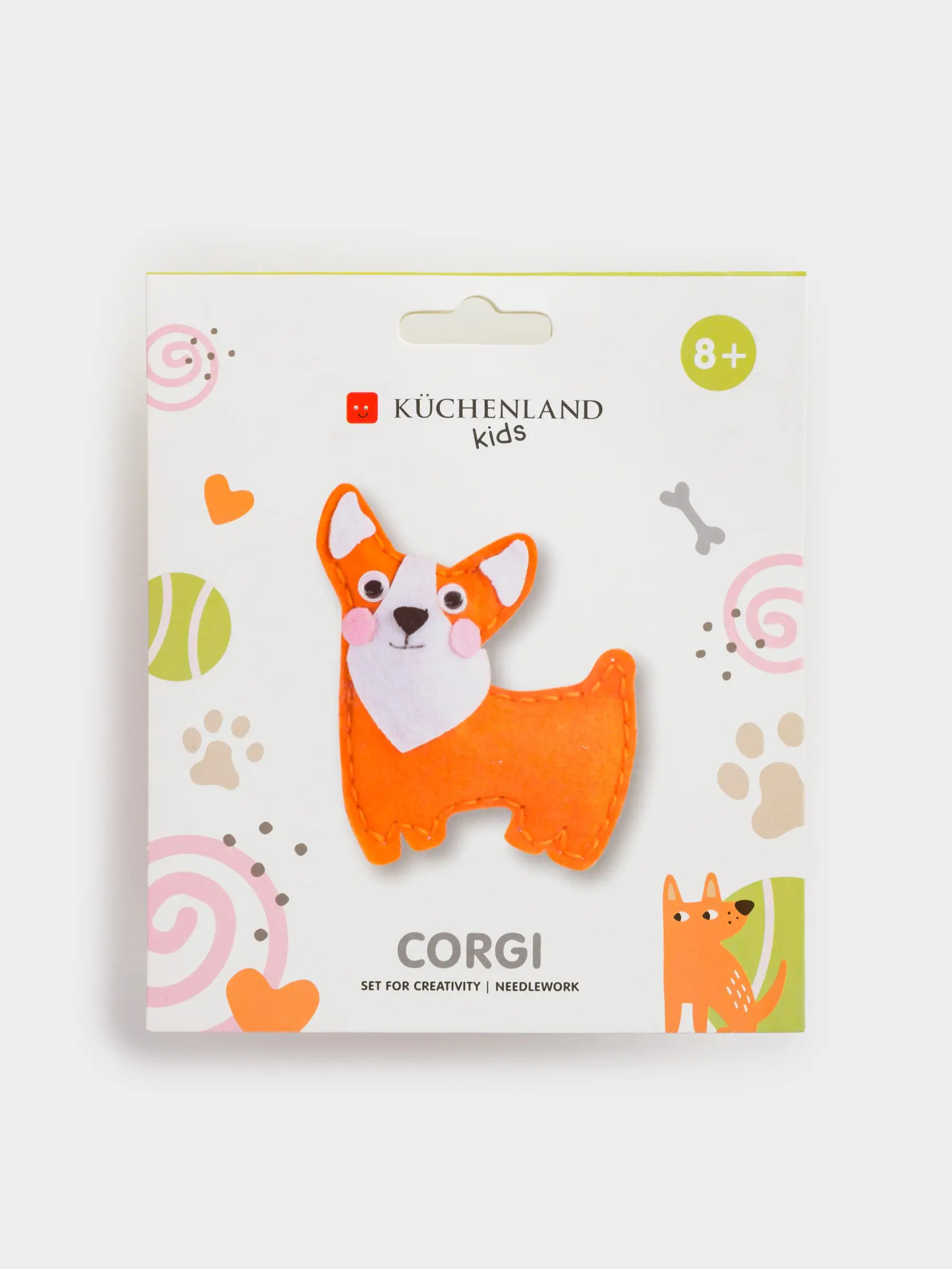 Набор для творчества, 13х15 см, рукоделие, фетр, подвеска, Корги, Creativity, image-0