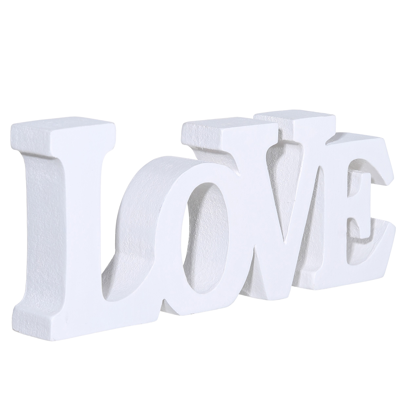Статуэтка, 14х6 см, дерево, белая, Love, Jardin, image-1