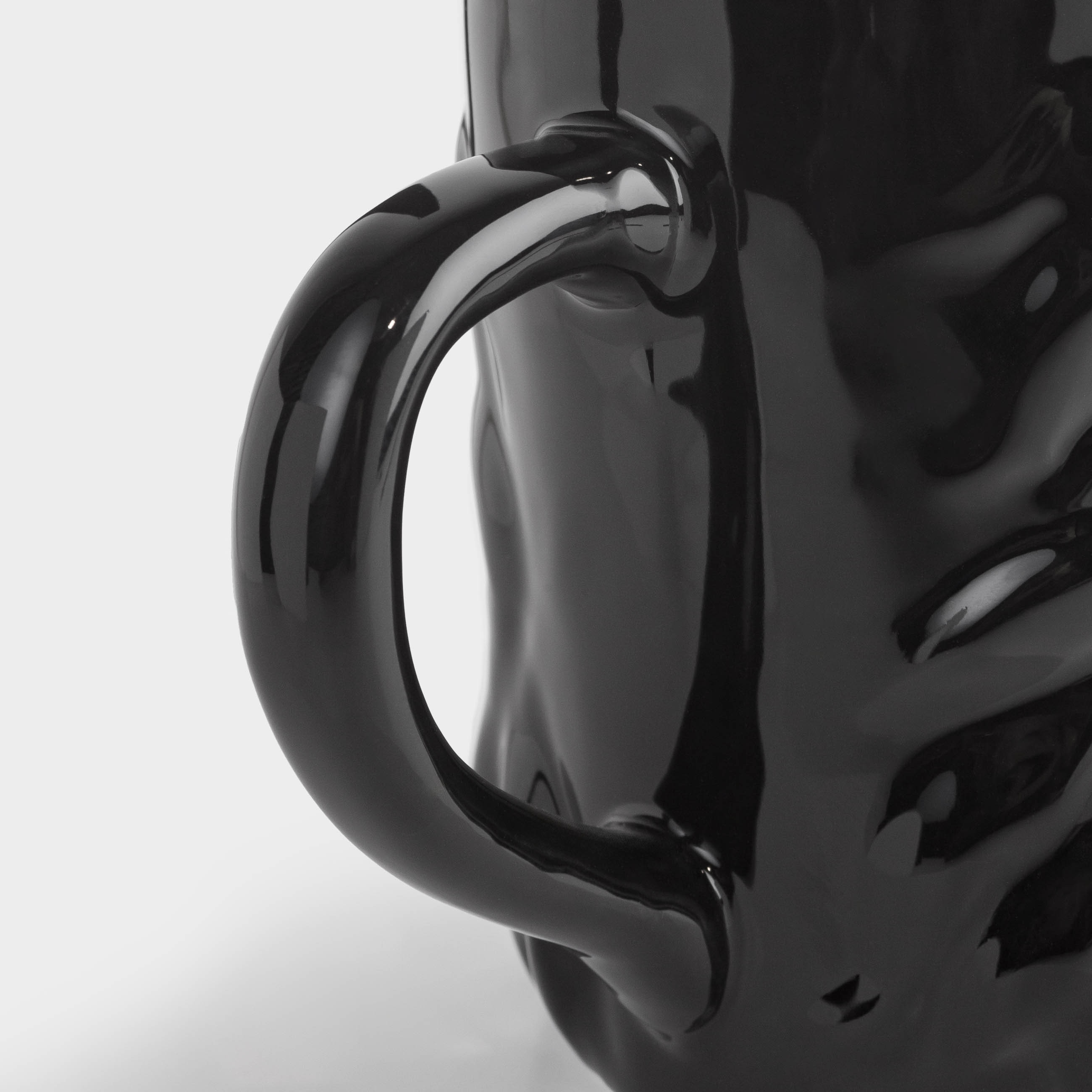 Кружка, 500 мл, керамика, черная, Голова лошади, Horse, image-3