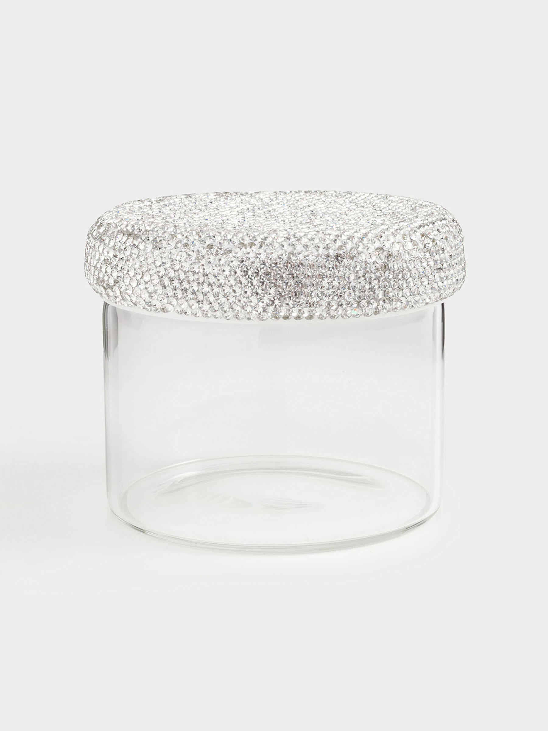 Емкость для хранения, 10х9 см, 450 мл, стекло Б/стразы, Crystal shine, image-0