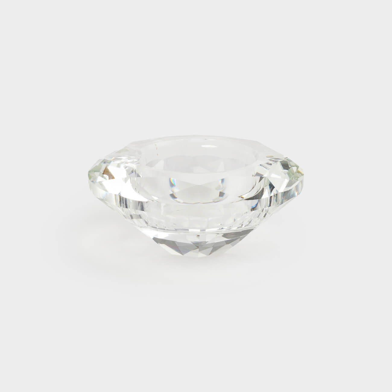 Подсвечник, 7 см, для чайной свечи, кристальное стекло, Бриллиант, Diamond, image-0
