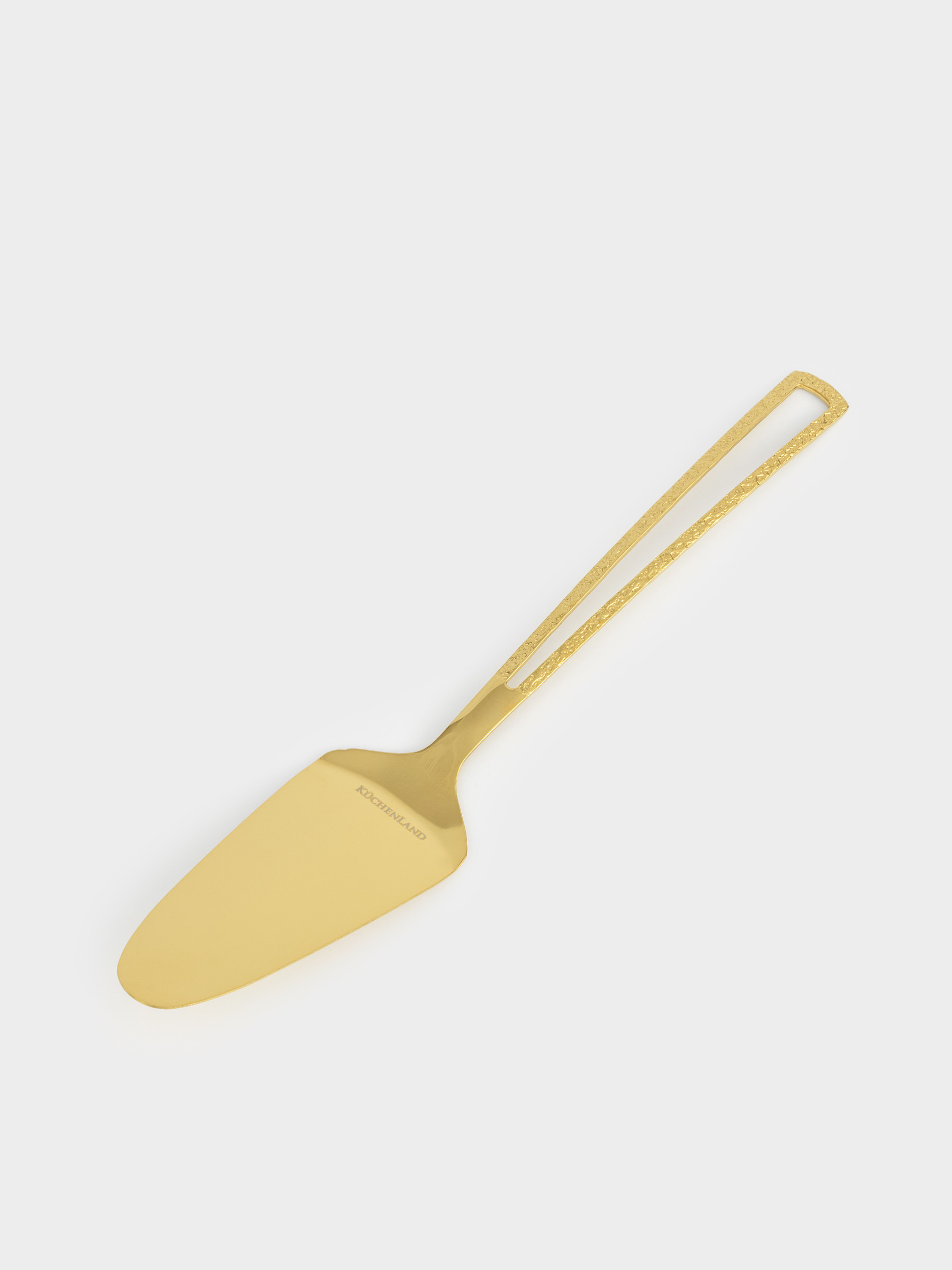 Лопатка для торта, 30 см, сталь, золотистая, Viron gold, image-1