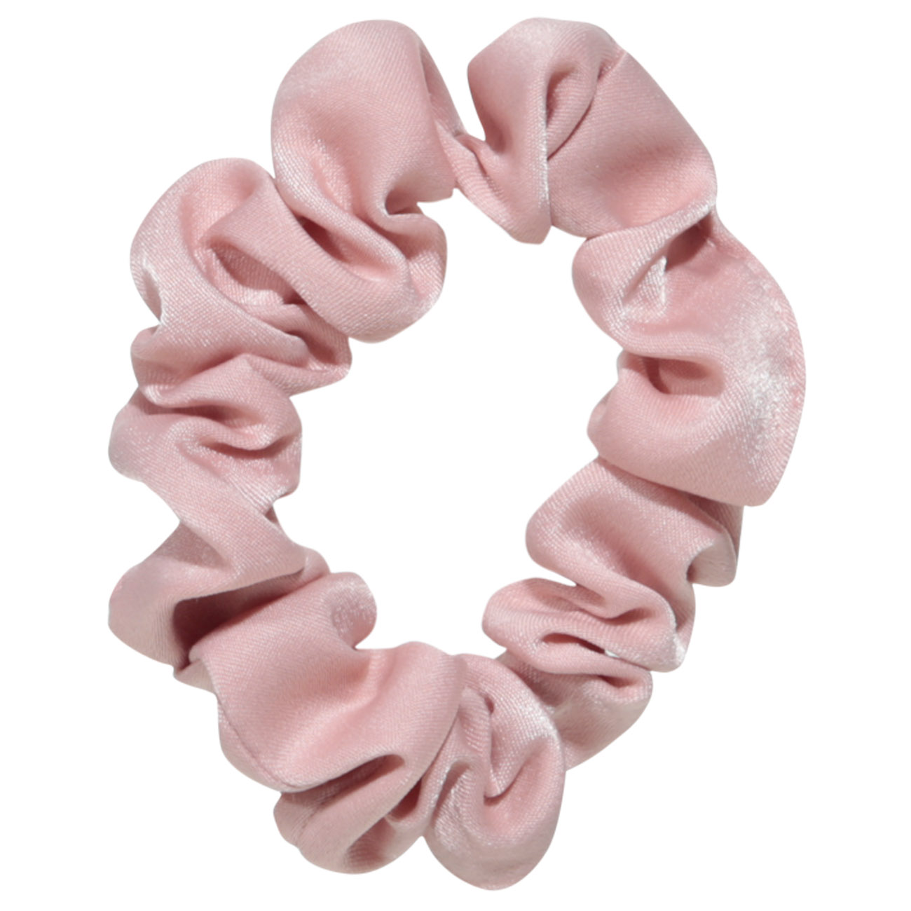 Резинка для волос, 5 см, 2 шт, детская, сатин, розовая/бежевая, Silk, image-0