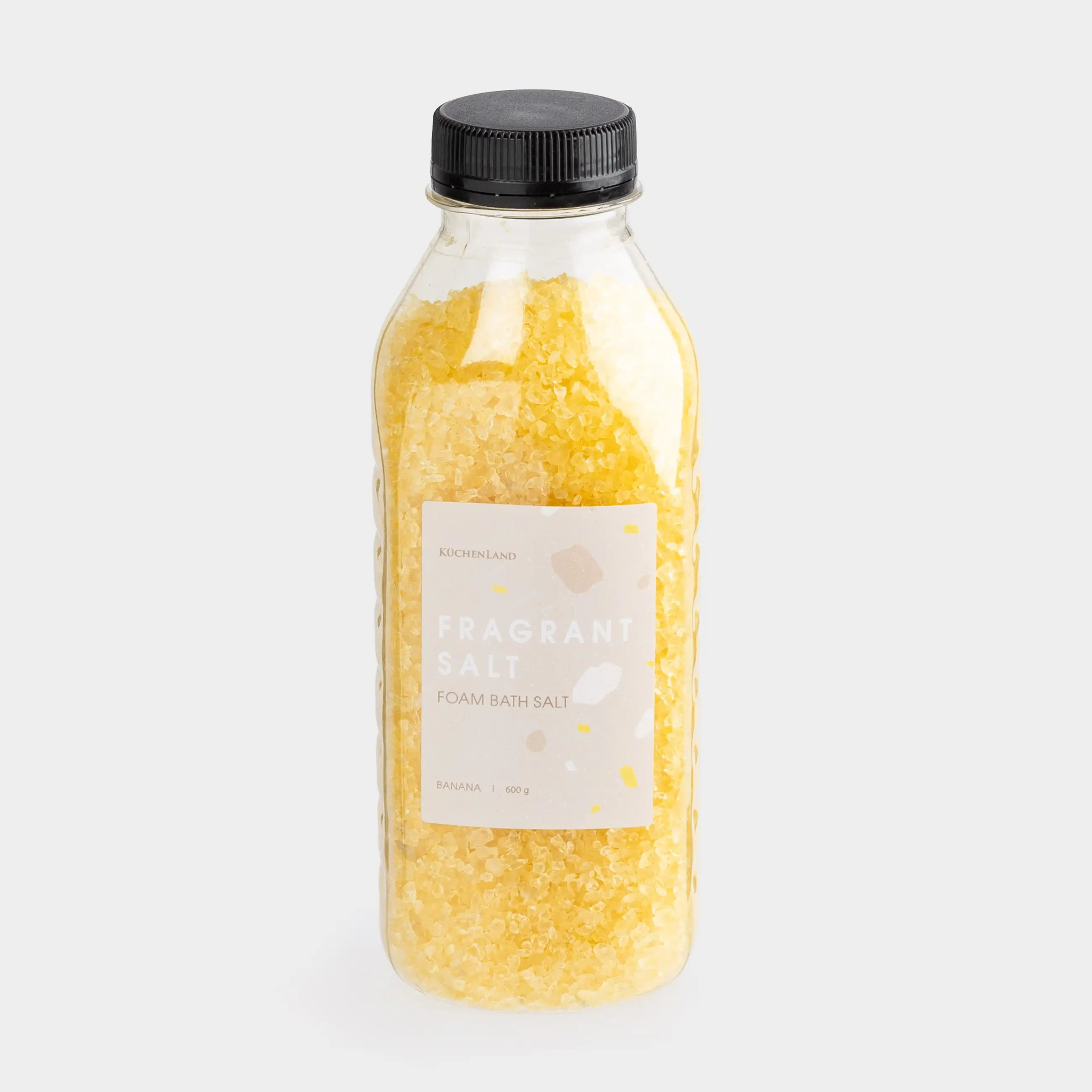 Соль для ванны, 600 гр, с пеной, желтая, Банан, Fragrant salt