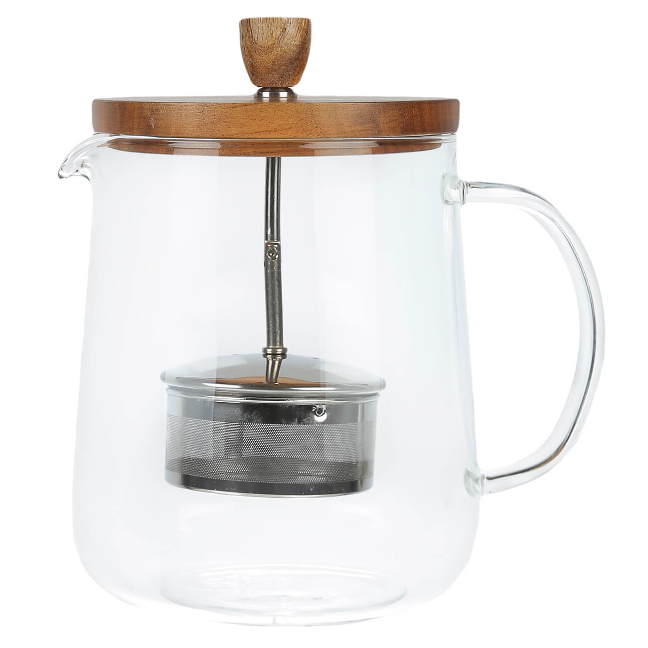 Kuchenland Чайник заварочный, 1 л, стекло Б/дерево, Bell чайник заварочный оранж700 мл