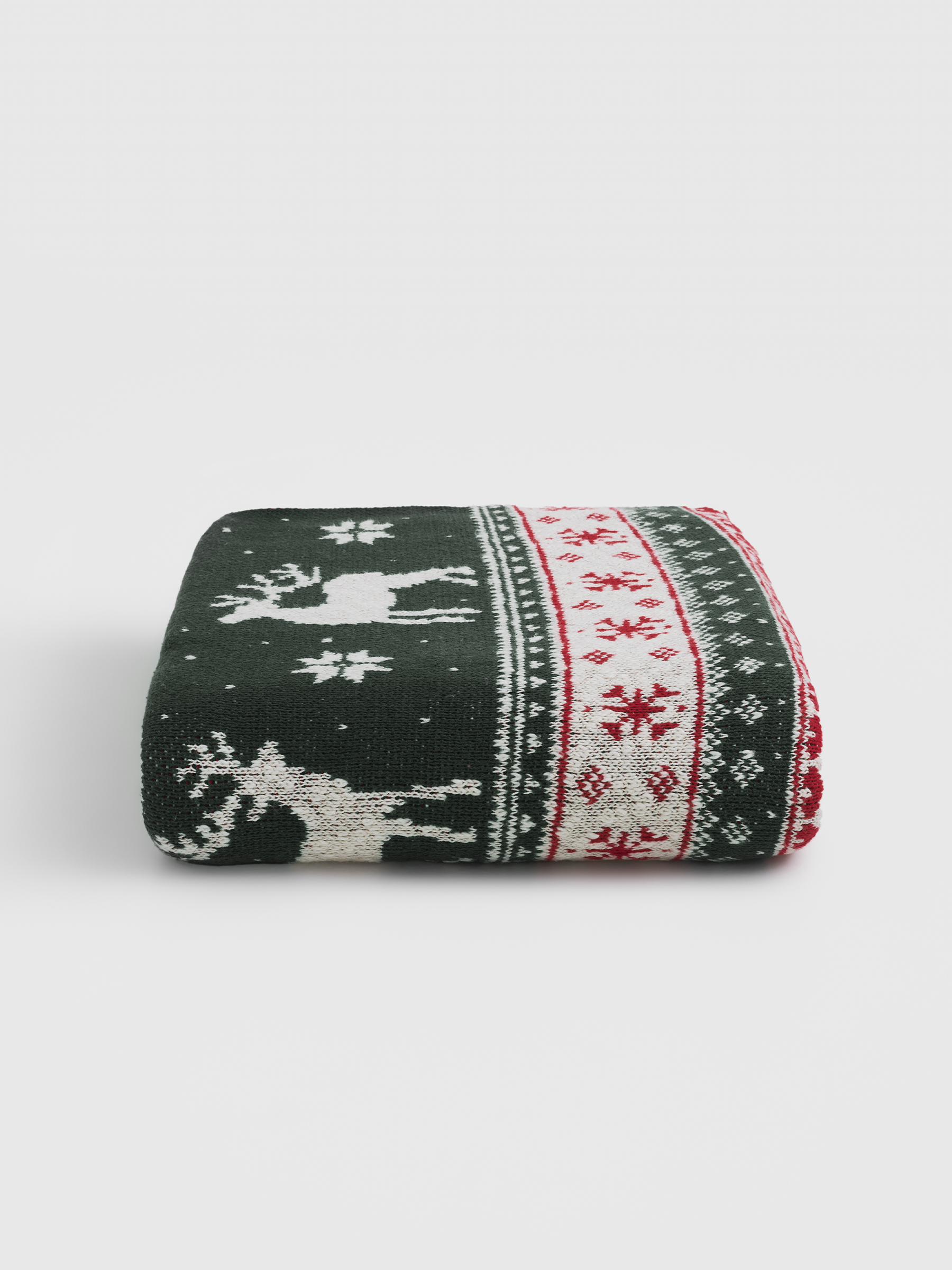 Плед, 130х170 см, хлопок, молочно-коричневый, Скандинавские узоры, Lapland print, image-0