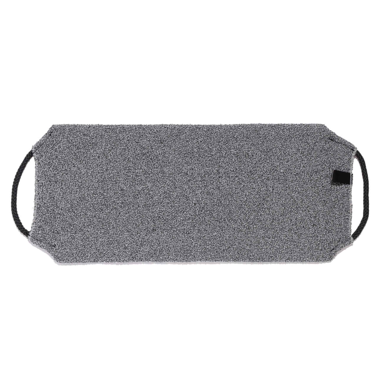 

Мочалка-лента для мытья тела, 45х19 см, отшелушивающая, полиэстер/нейлон, серая, Unique spa