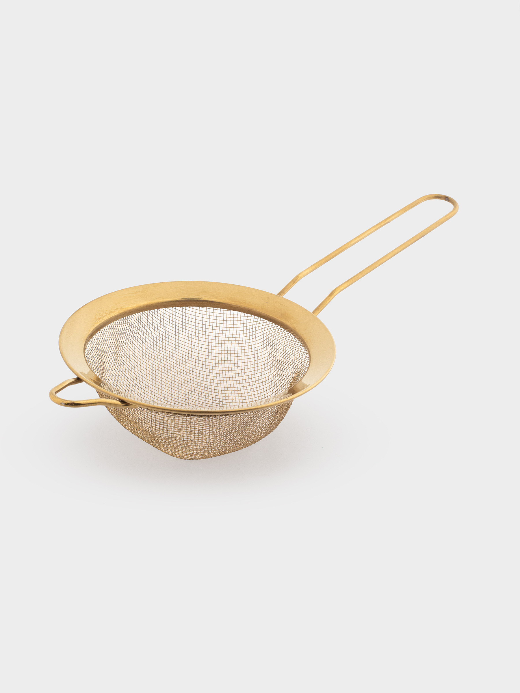 Сито, 12 см, с ручкой, сталь, золотистое, Device gold, image-2
