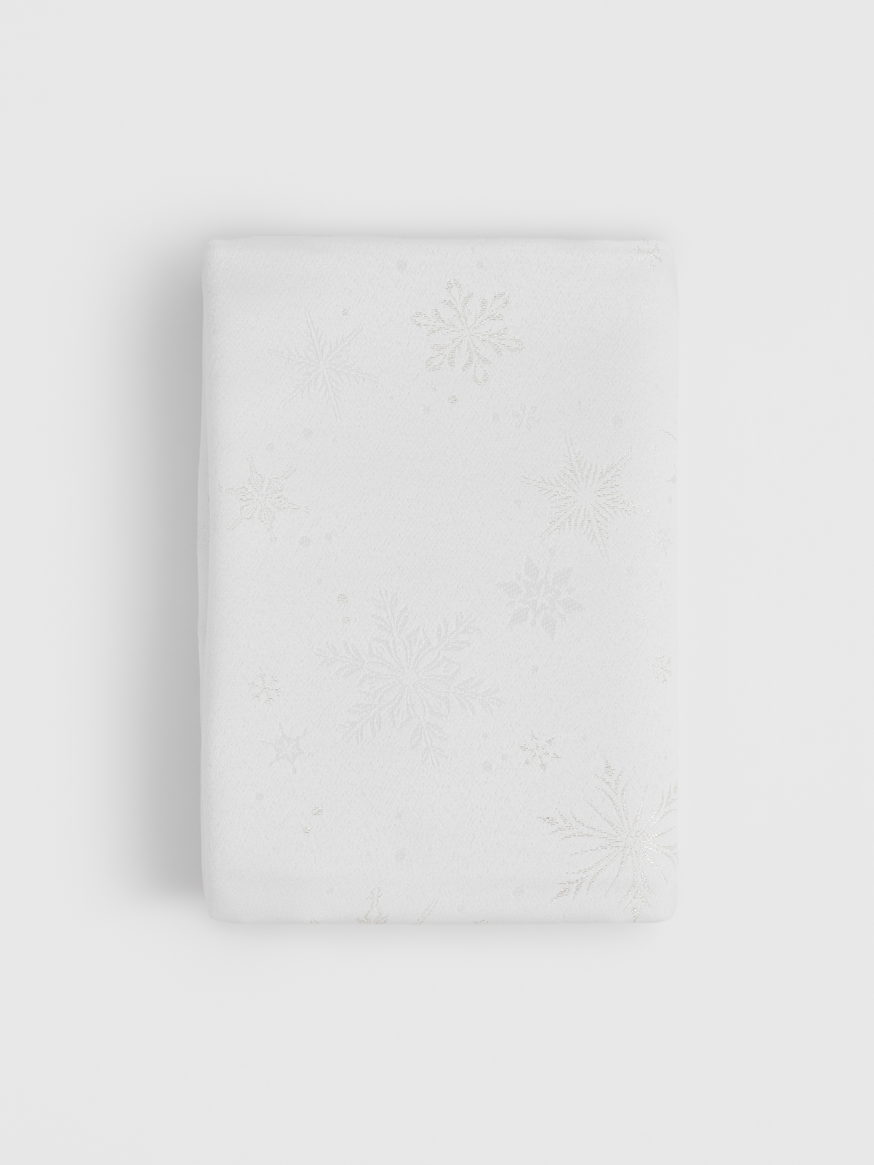 Скатерть, 160х160 см, жаккард, полиэстер, молочная, Снежинки, Snowflakes, image-7