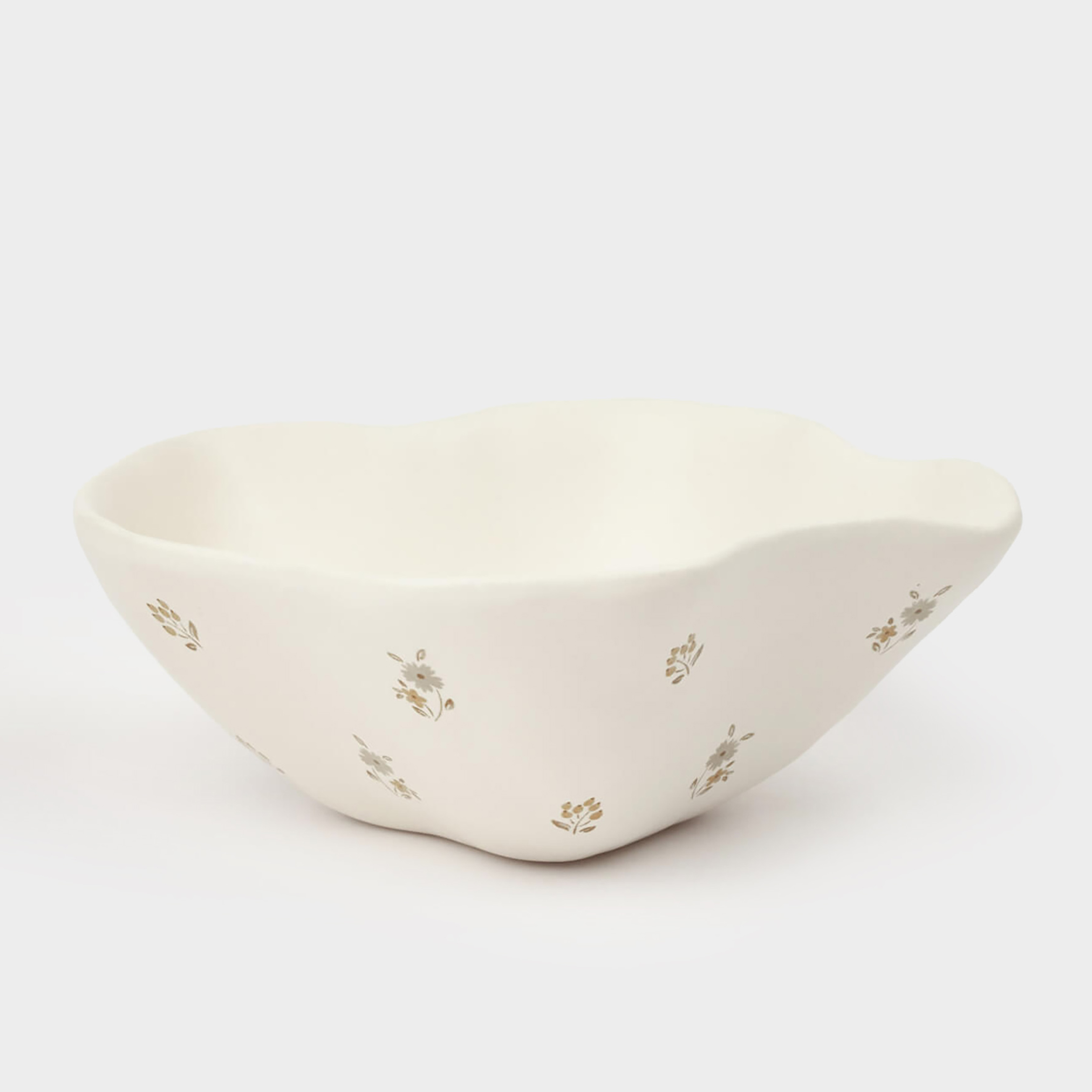 Пиала 13х5 см 200 мл керамика молочная Винтажные цветы La flore 699₽