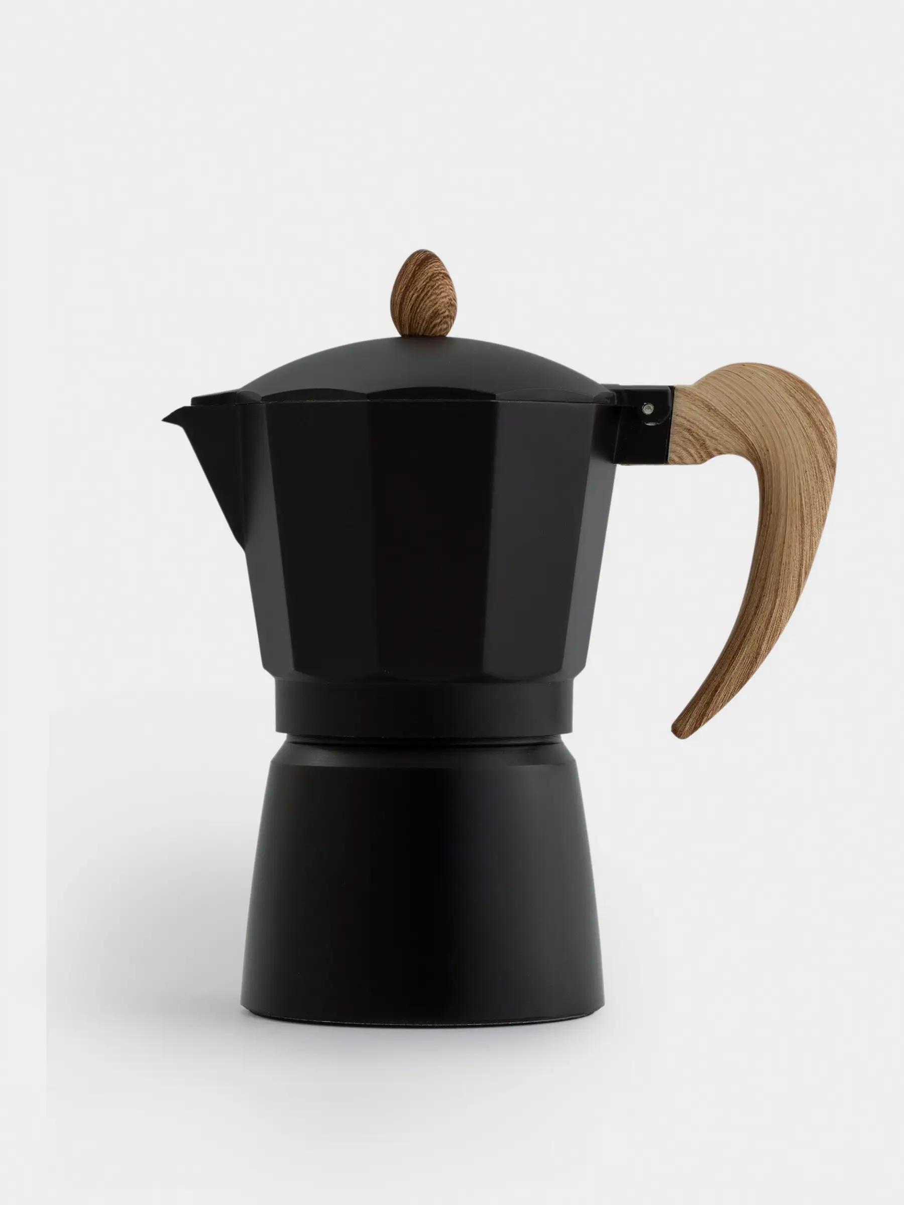 Кофеварка гейзерная, 300 мл, алюминий/пластик, черная, Espresso