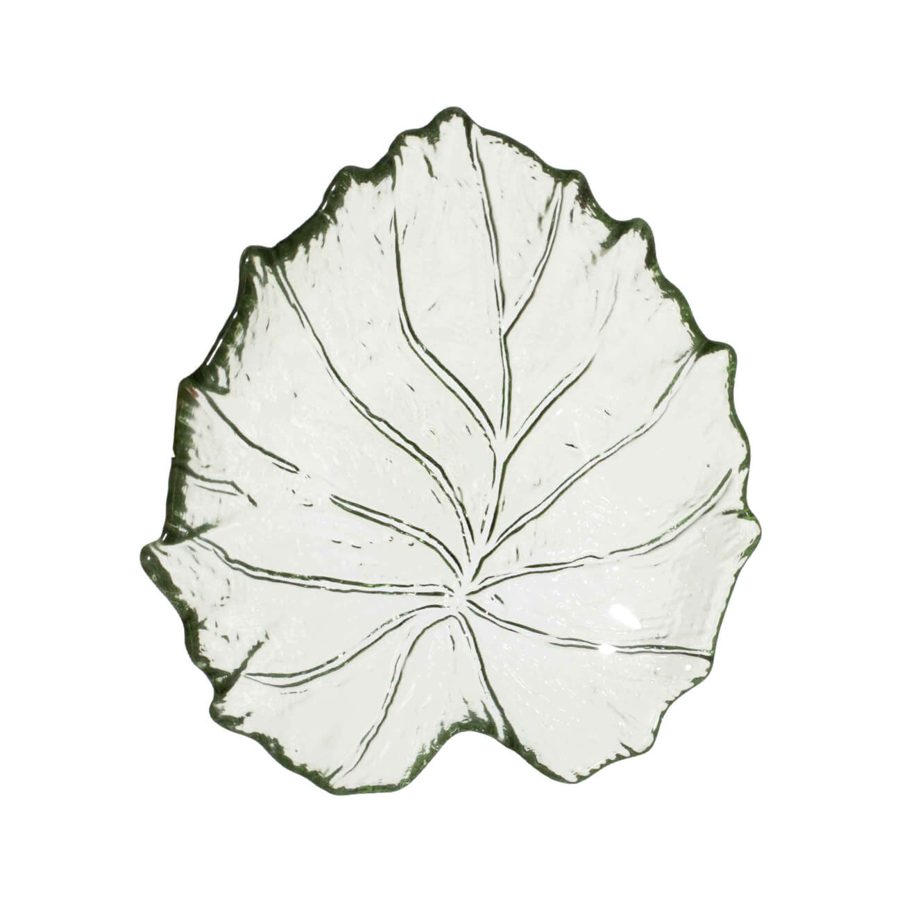 

Блюдо, 16х14 см, стекло, зеленое, Лист, Leaves