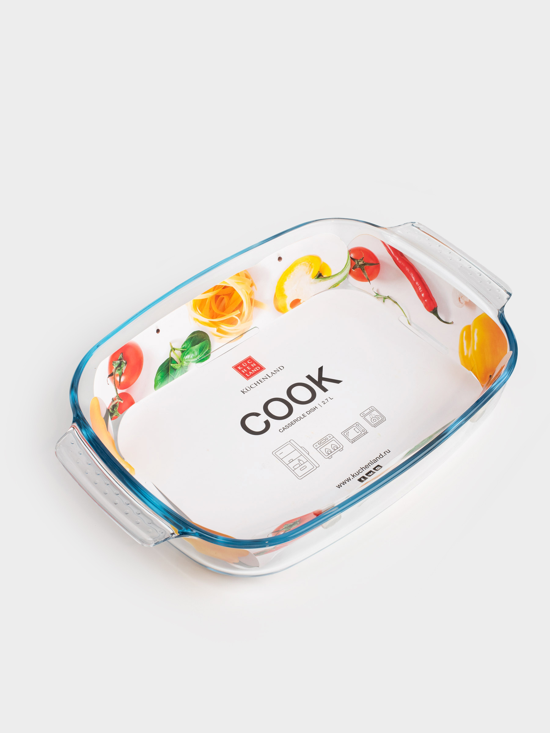 Форма для запекания, 34х22 см, стекло Т, прямоугольная, Cook, image-8