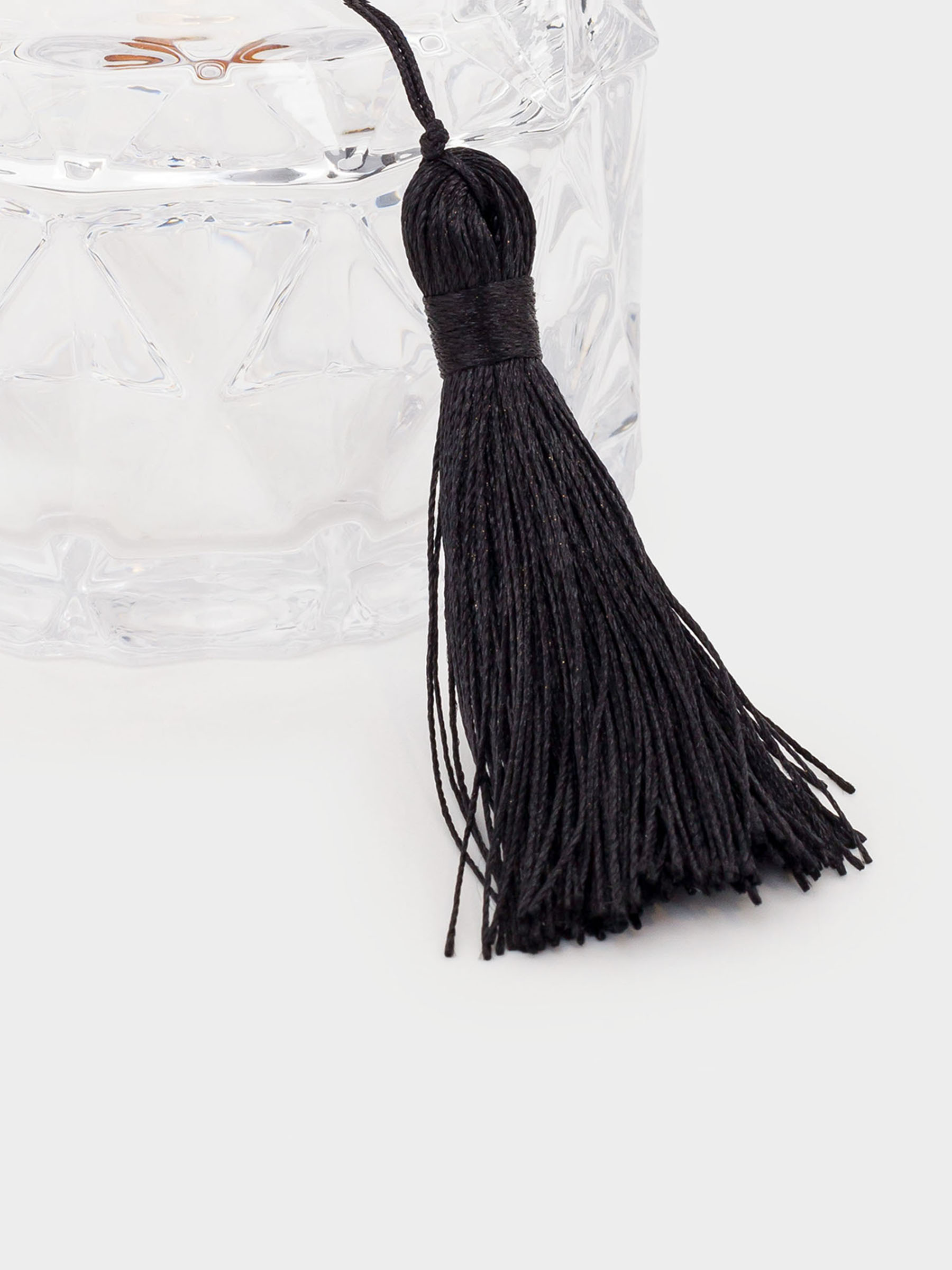 Емкость для хранения, 10x7 см, 190 мл, с кисточкой, стекло Р, Rhomb, image-4