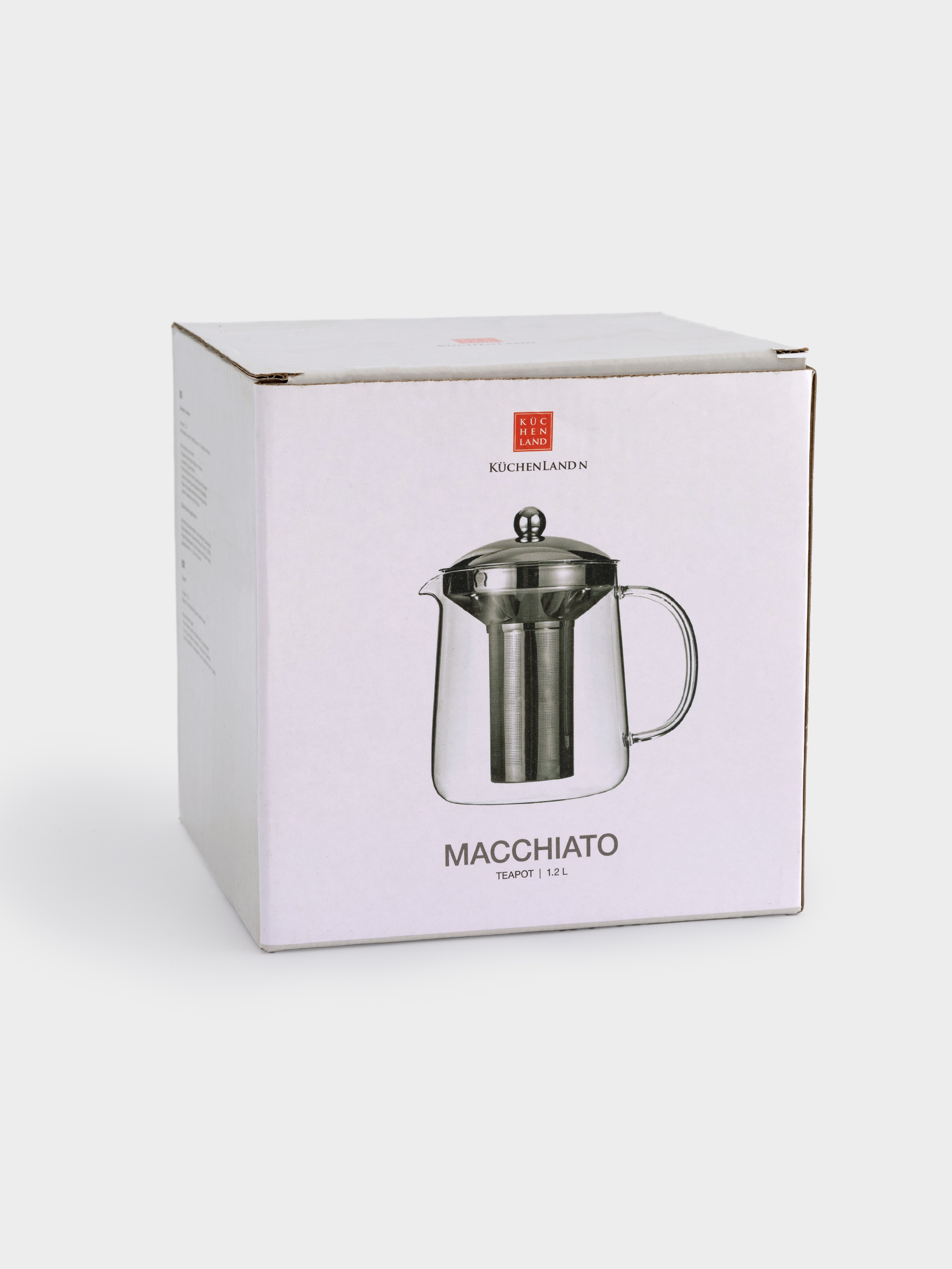 Чайник заварочный, 1,2 л, стекло Б/сталь, Macchiato, image-5