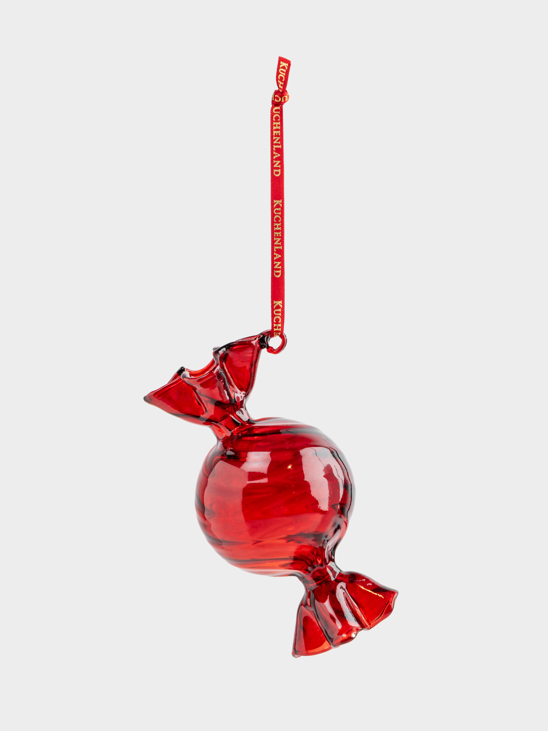 Игрушка елочная, 11 см, стекло, красная, Конфета, Figure christmas, image-1