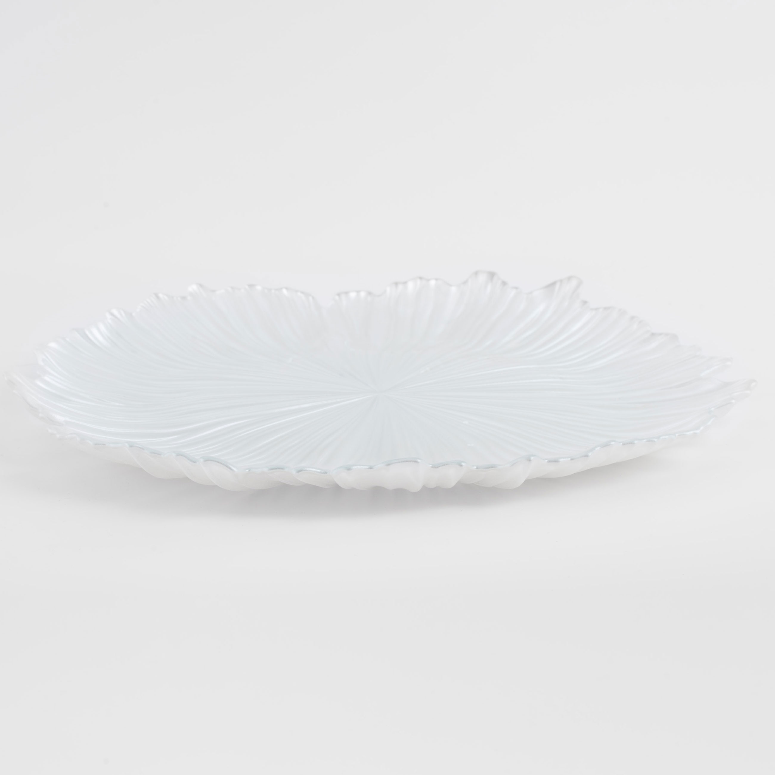 Тарелка закусочная, 21 см, стекло Р, белая, Verge изображение № 3