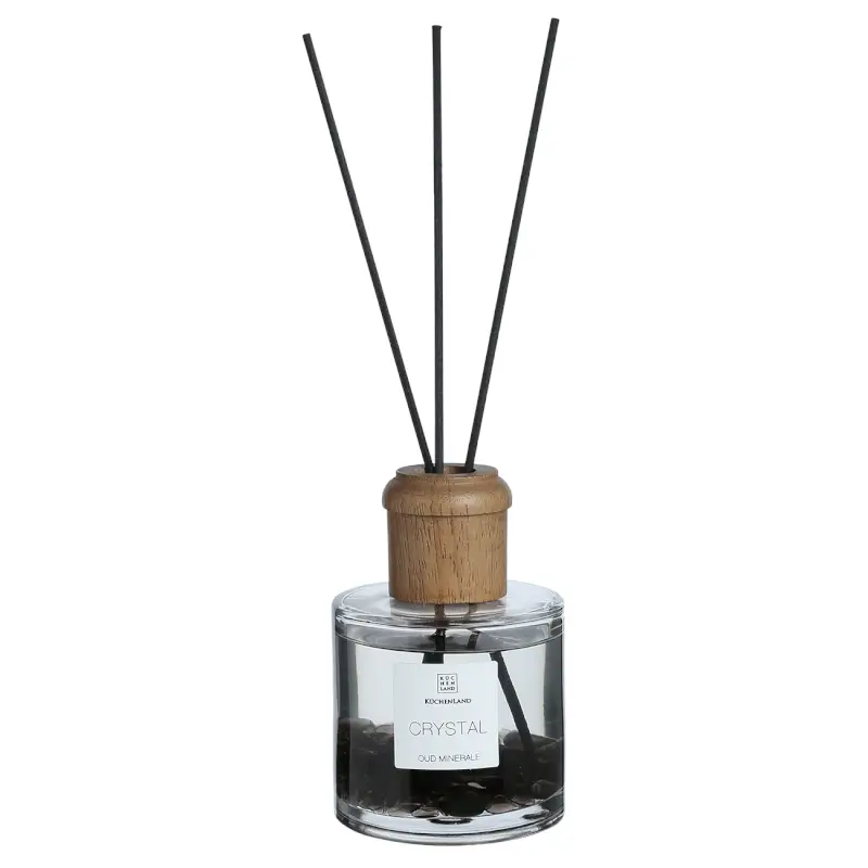 Ароматический диффузор, 160 мл, с кристаллами, черный, Oud Minerale, Crystal ,image-0