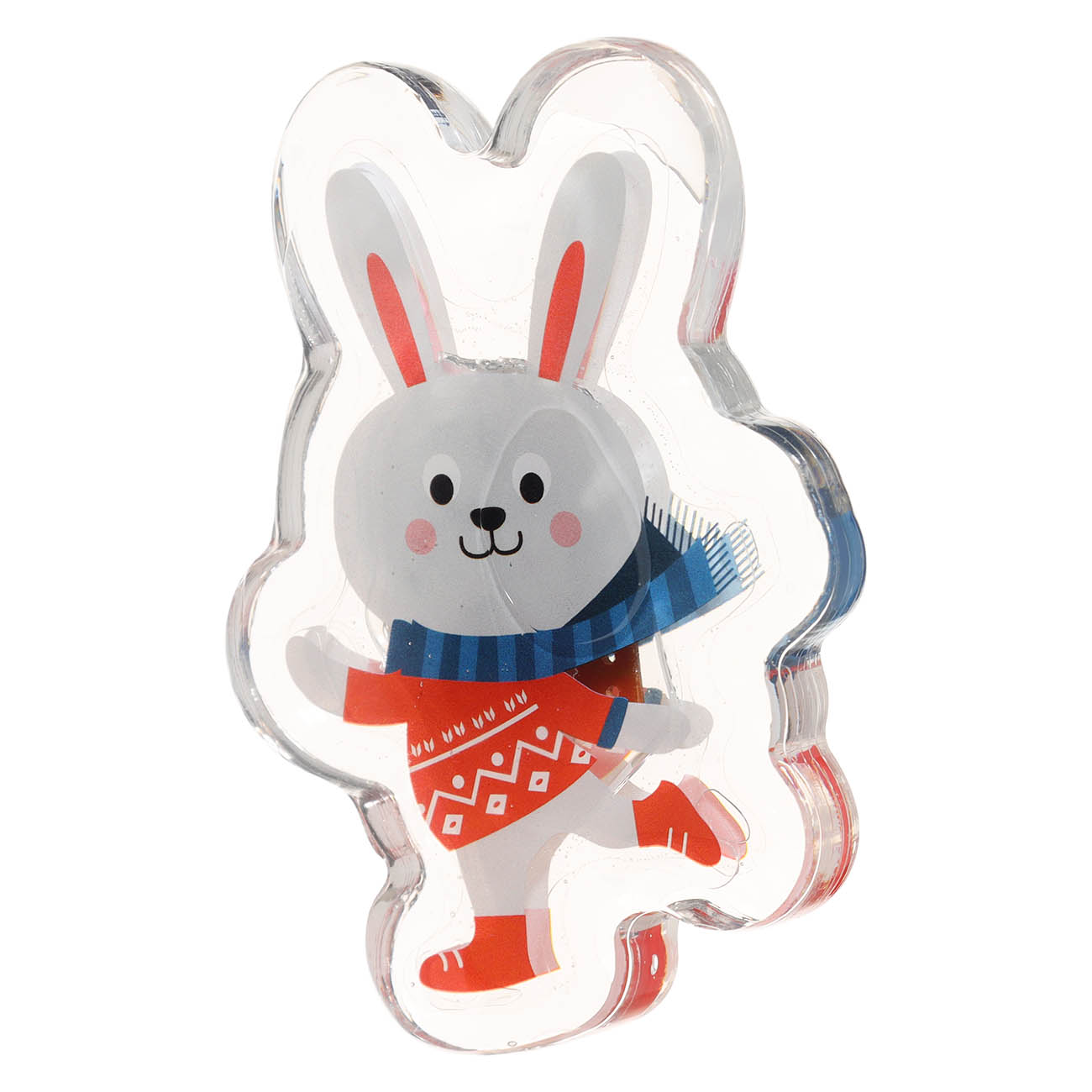

Наклейка, 6х8 см, с подсветкой, многоразовая, термопластик, Кролик, Rabbit