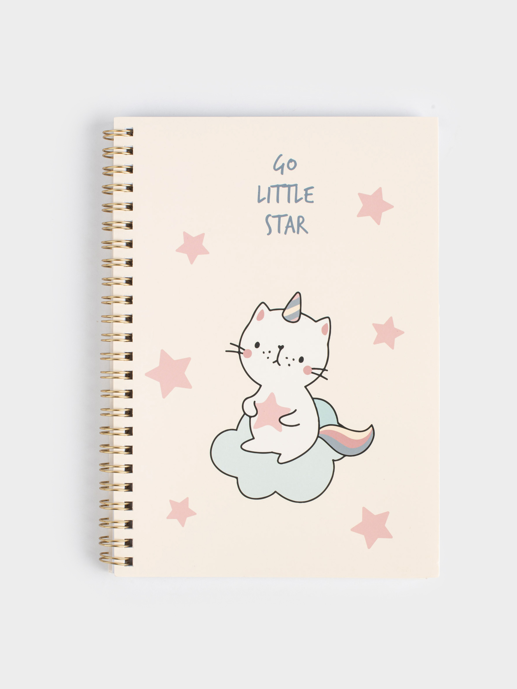 Блокнот для записей, 15х20 см, 80 л, на кольцах, ПВХ, Кот-единорог, Cat-unicorn, image-0