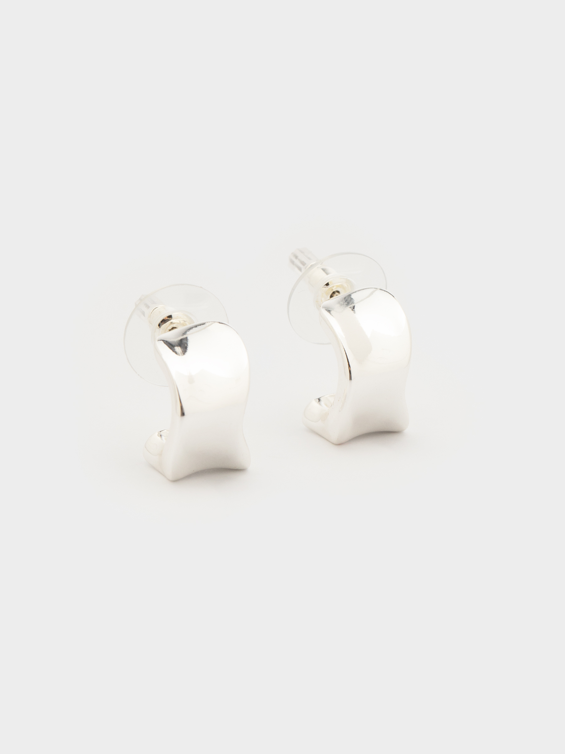 Серьги-пусеты, 1,5 см, 2 шт, металл, серебристые, Jewelry, image-0
