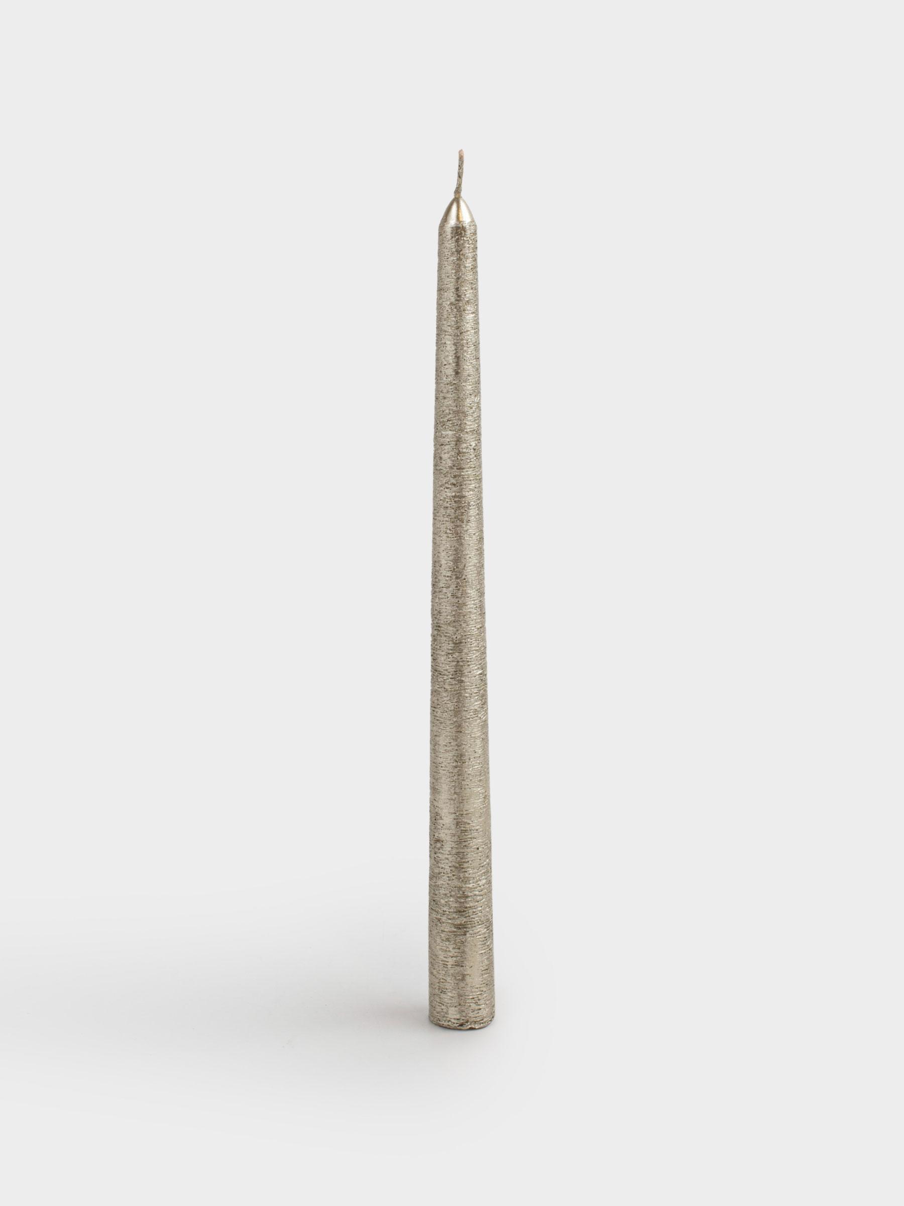 Свеча, 25 см, тонкая, золотистая, Galore candle, image-0