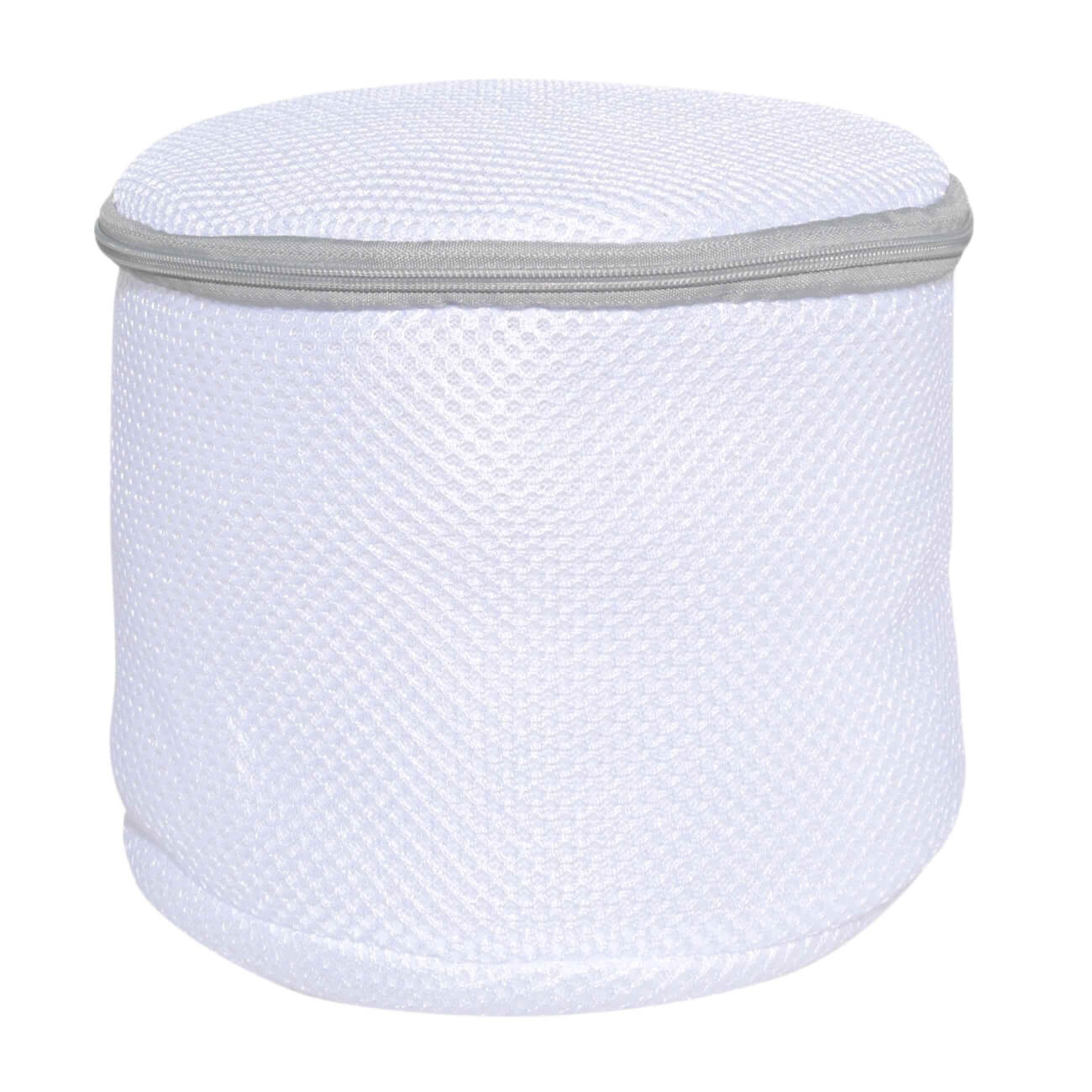 Мешок для стирки бюстгалтеров, 17х15 см, с защитой, полиэстер, бело-серый, Safety мешок для стирки одежды 40х50 см полиэстер бело серый safety plus